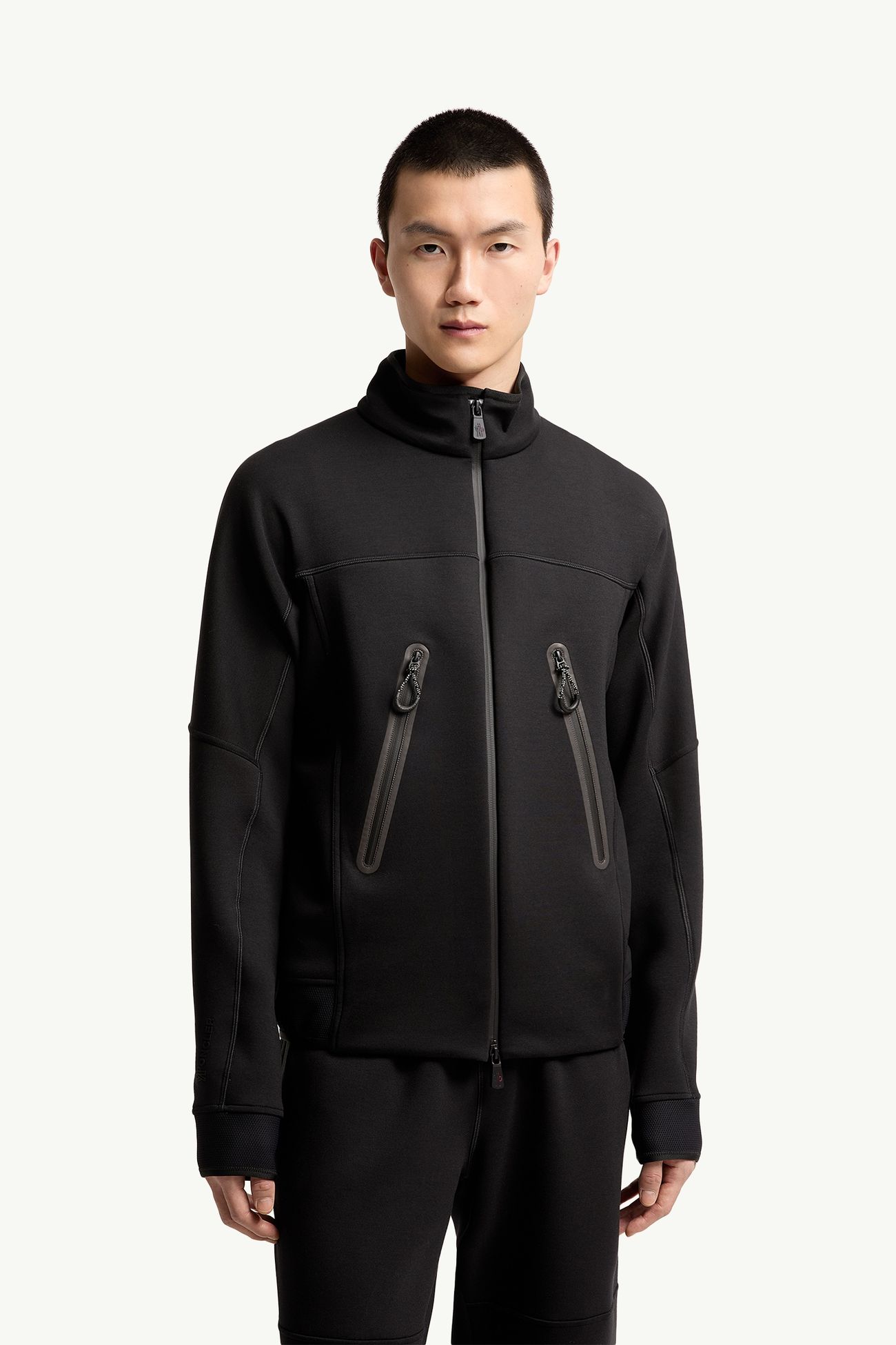 男士标识拉链卫衣 男士 黑色 Moncler 3