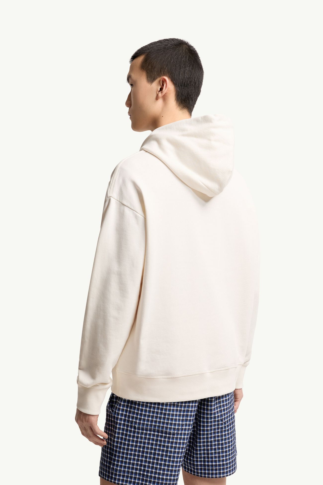 男士标识棉质连帽卫衣 男士 冰凝灰 Moncler 4