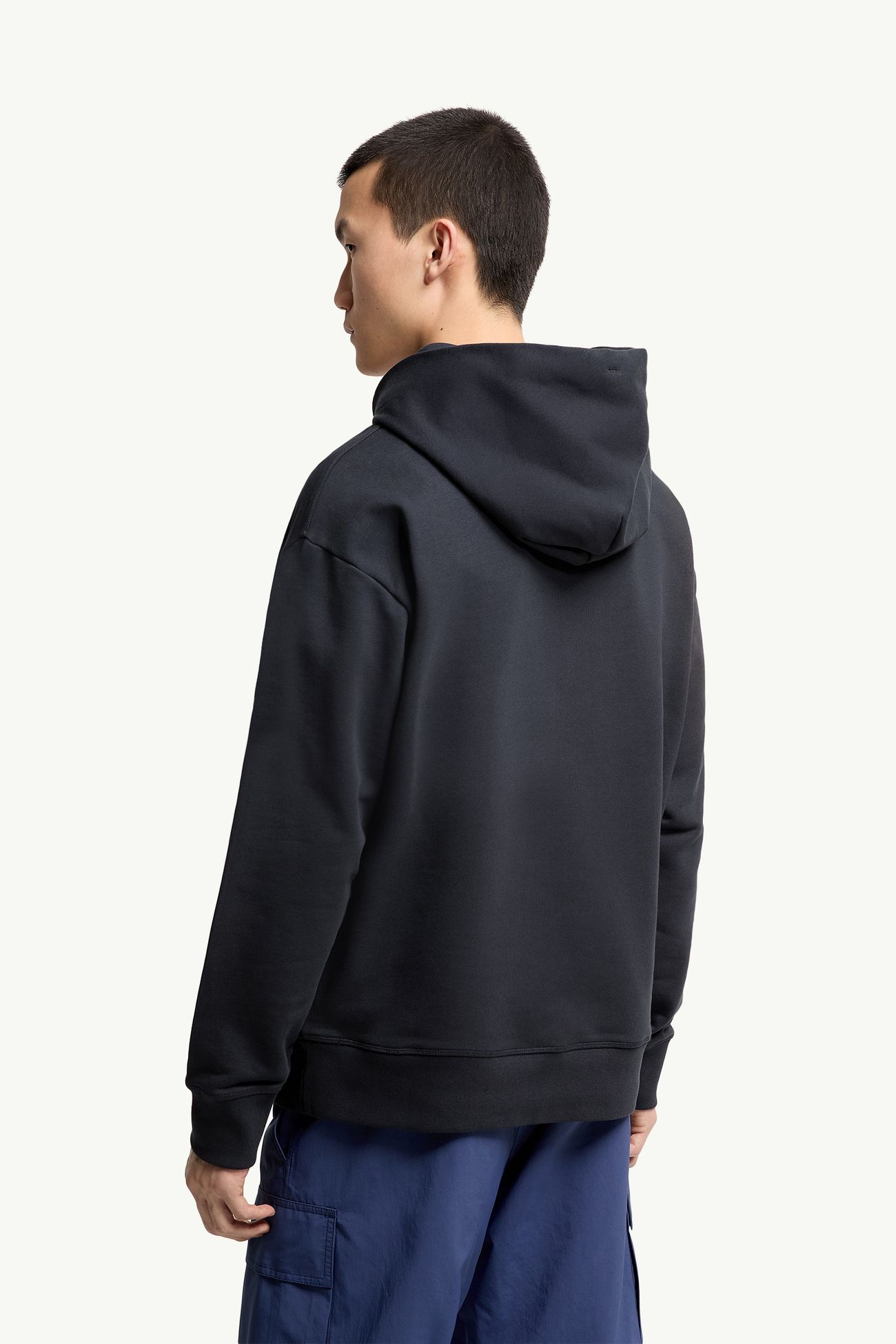 標誌棉質連帽衫 男士 海軍藍色 Moncler 4