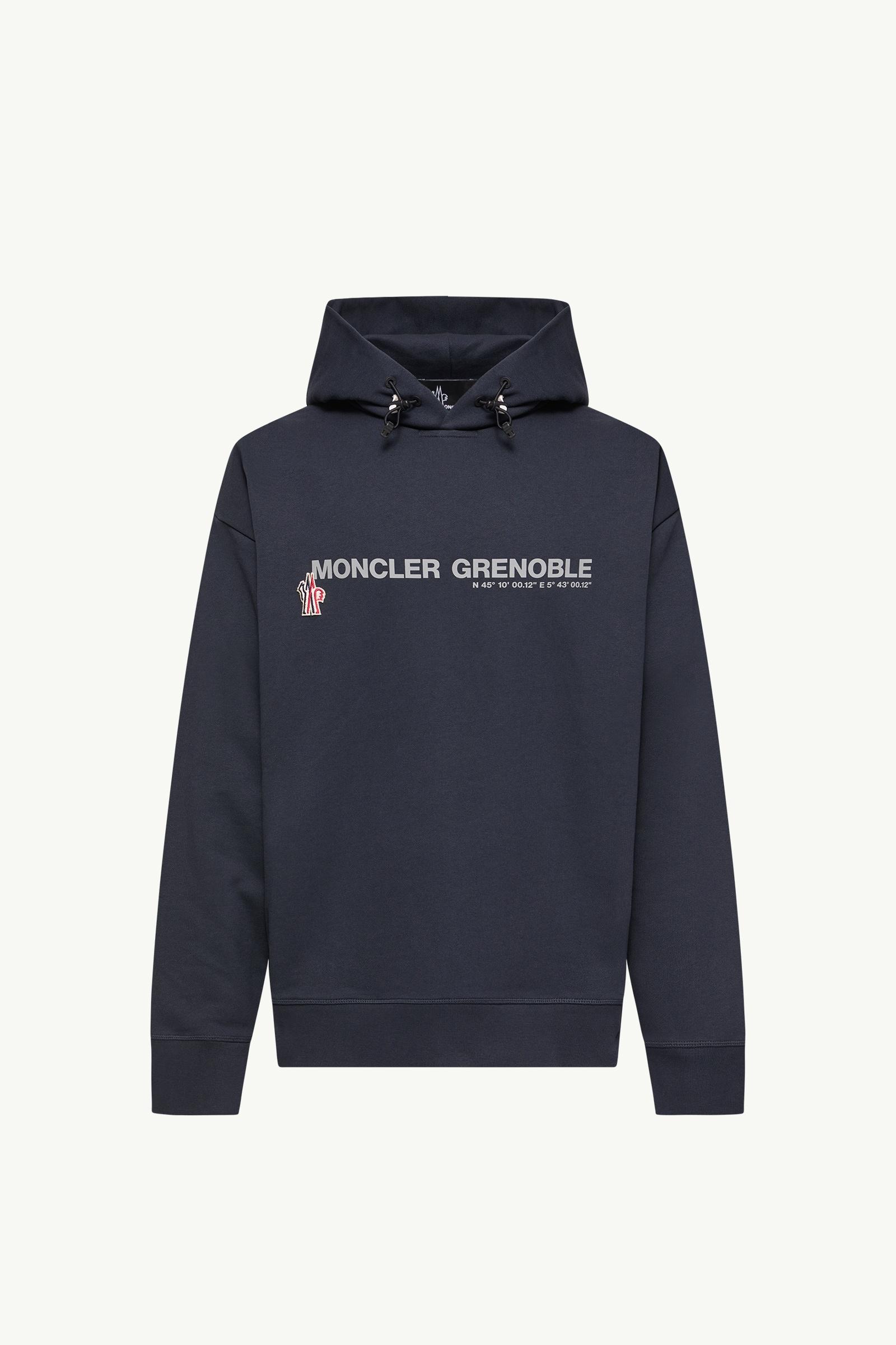Logo Cotton Hoodie Men Navy Blue Moncler, 1 of 0