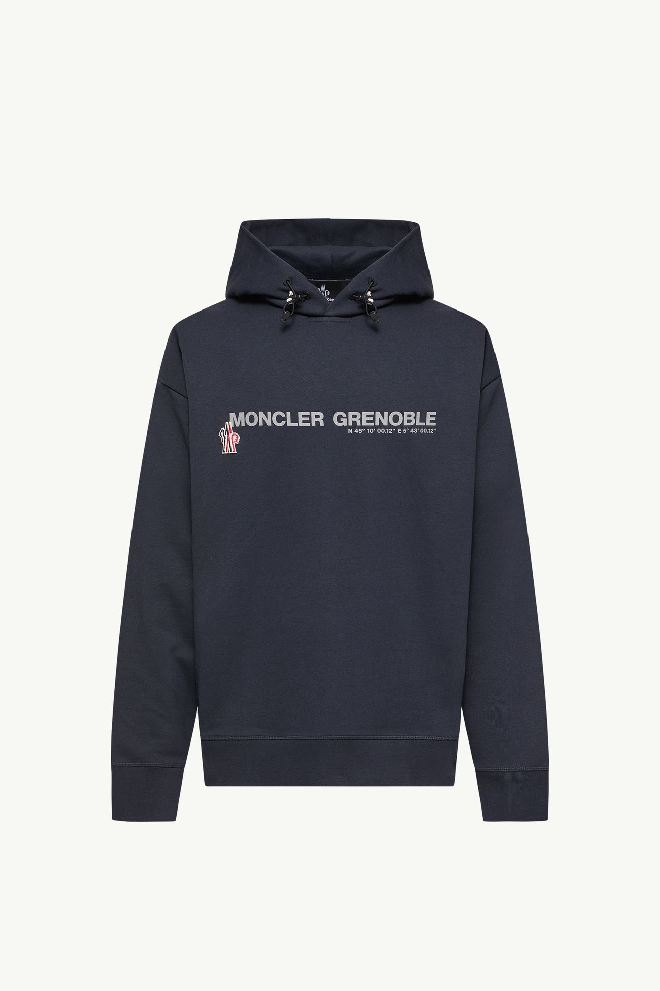 Sudadera con capucha de algodón con logotipo Hombre Azul marino Moncler 2