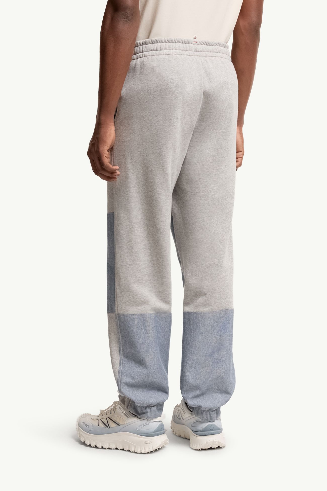 Pantalones deportivos de algodón y cambray Hombre Gris Moncler 4