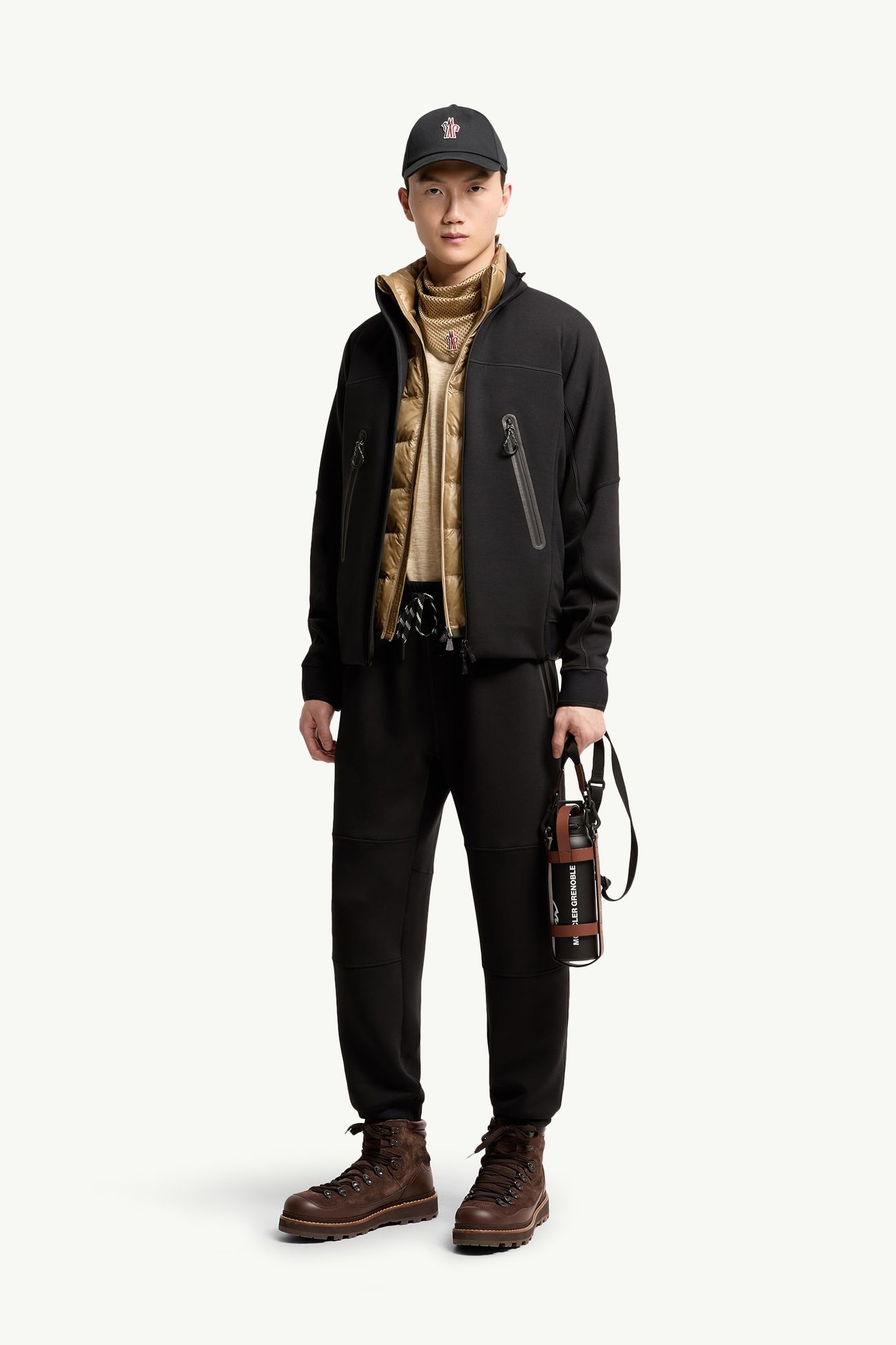 Pantalon de survêtement à logo Hommes Noir Moncler 0