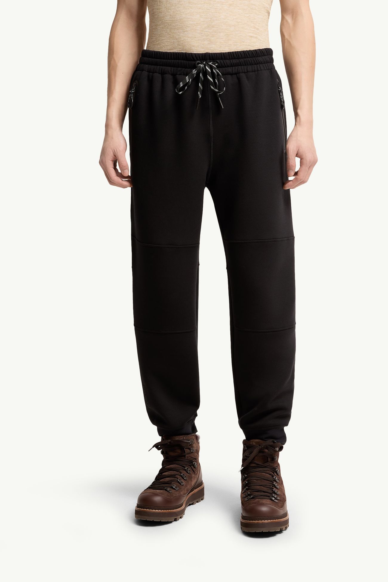 Logo Sweatpants Men Black Moncler 3