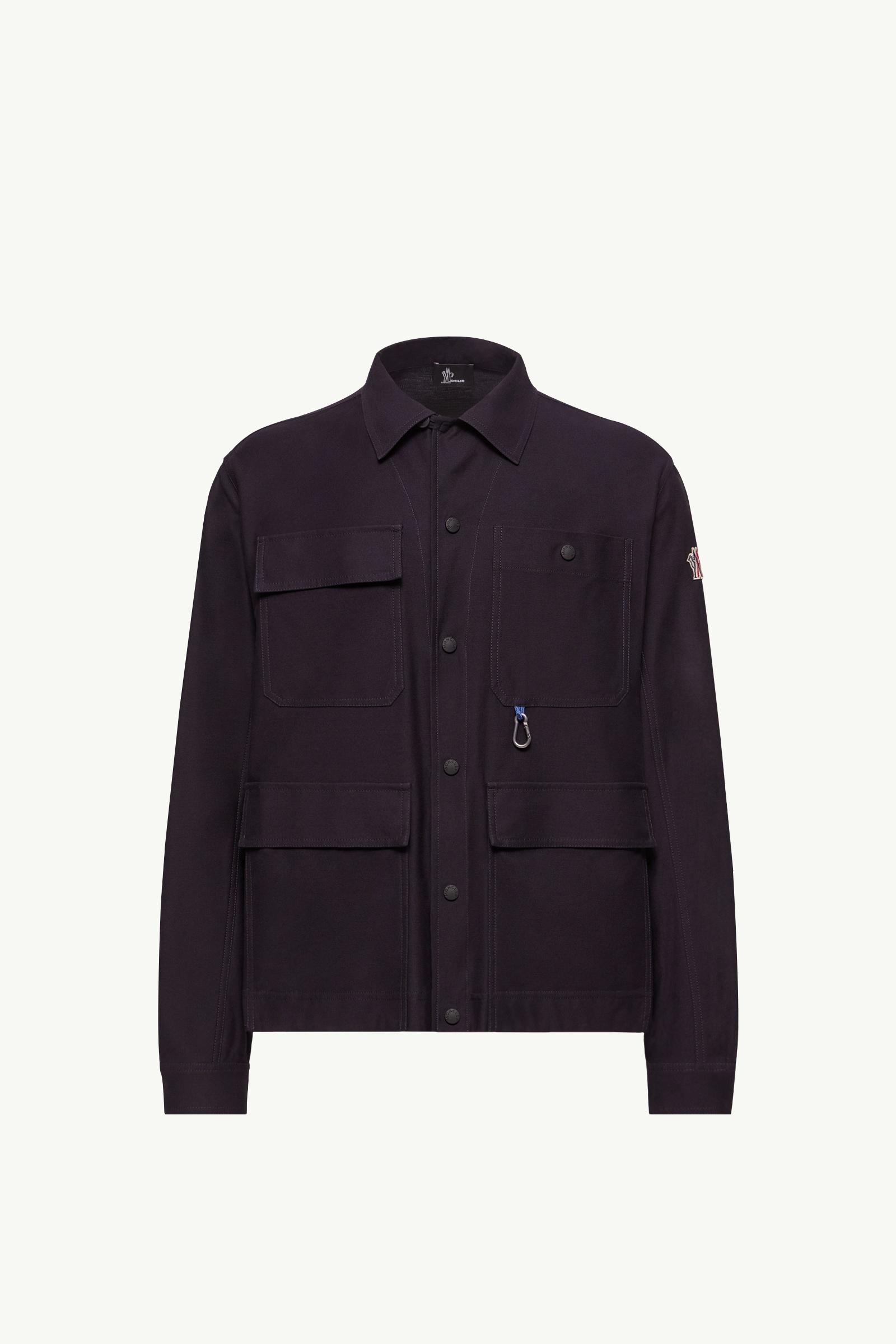 Cotton Gabardine Shirt Jacket Men Navy Blue Moncler, 1 of 0