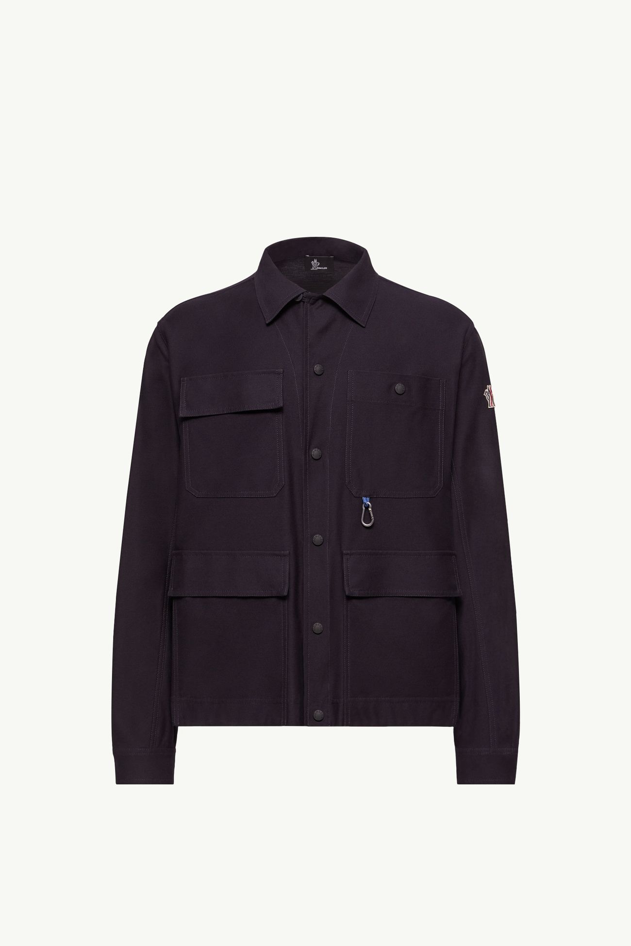 棉質華達呢恤衫式外套 男士 海軍藍色 Moncler 2