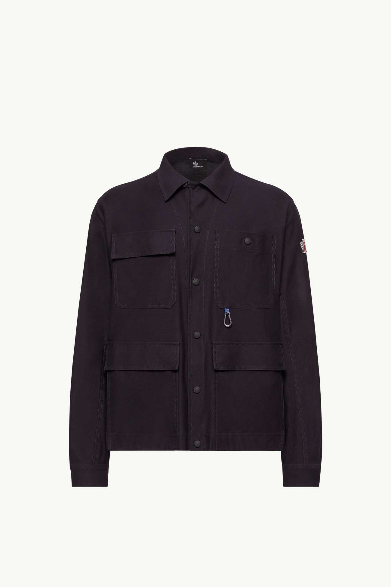 棉質華達呢恤衫式外套 男士 海軍藍色 Moncler 2