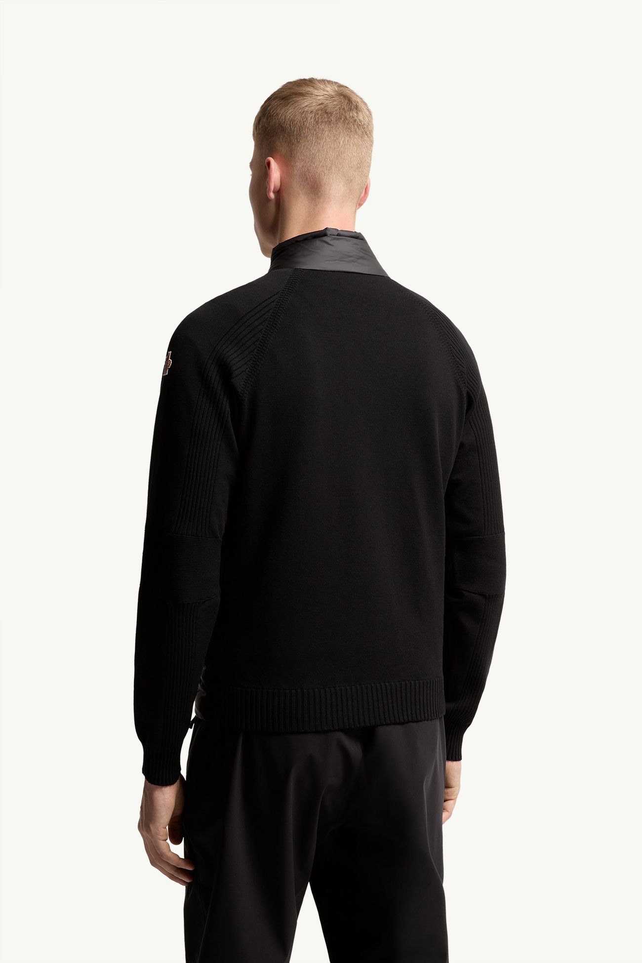 Padded Zip-Up Cardigan Men Black Moncler 4