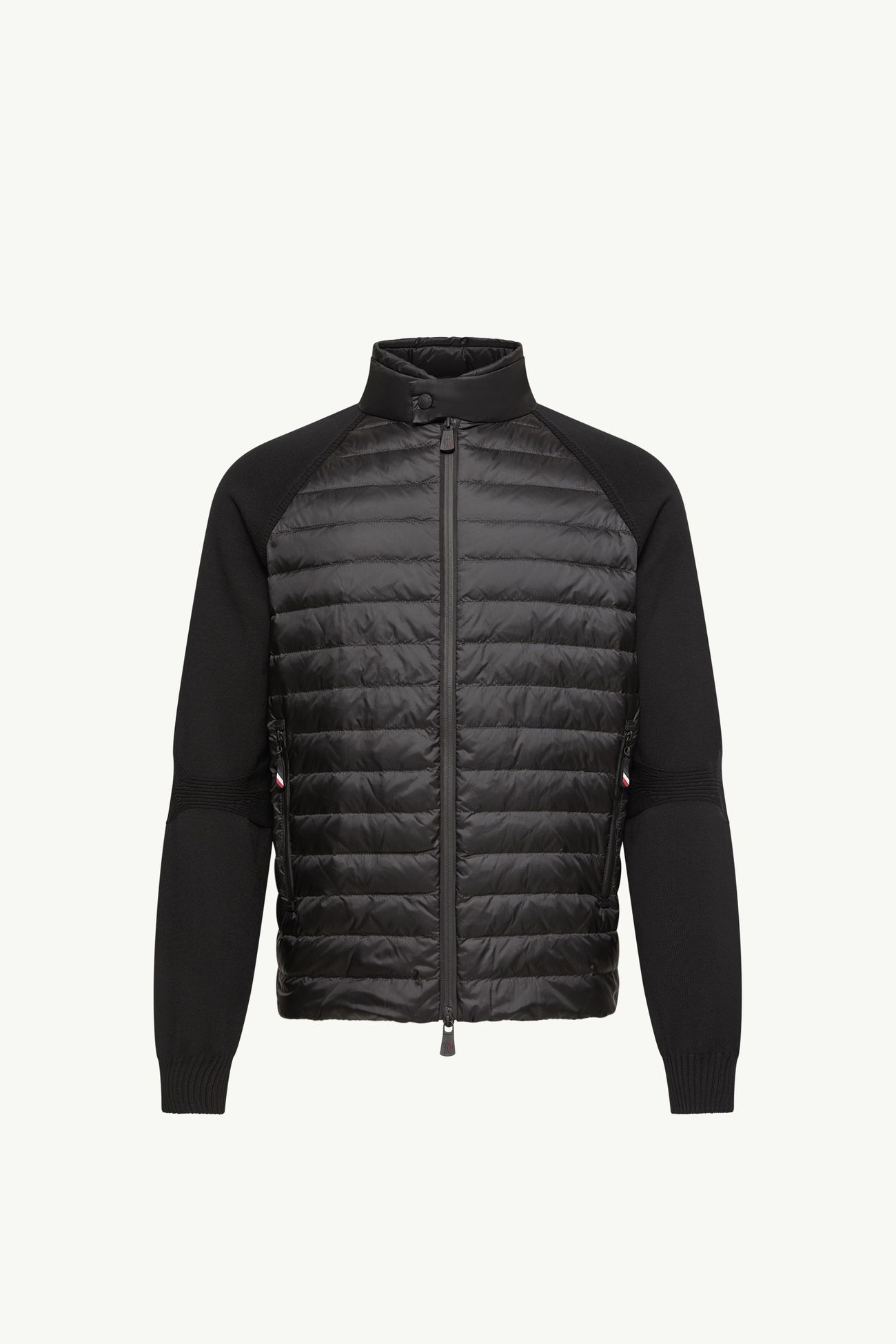 Gepolsterte Strickjacke mit Reißverschluss Herren Schwarz Moncler 2