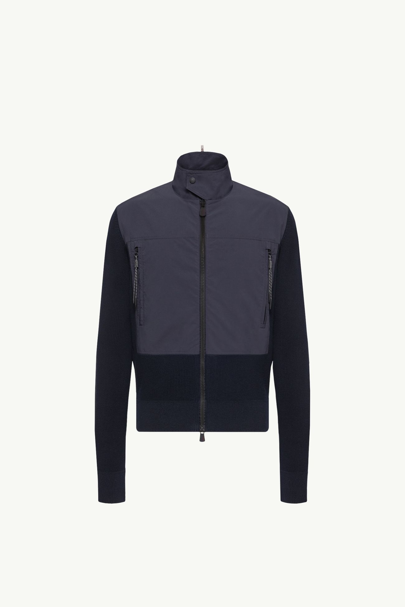 Cardigan imbottito in cotone con zip Uomo Blu Navy Moncler 2