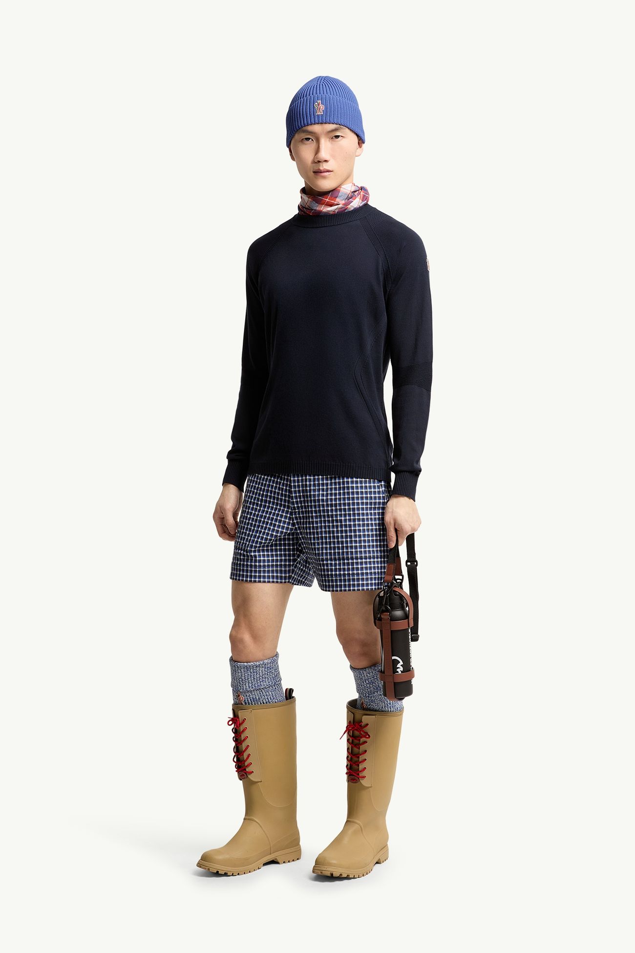 Sudadera con logotipo Hombre Azul marino Moncler 0