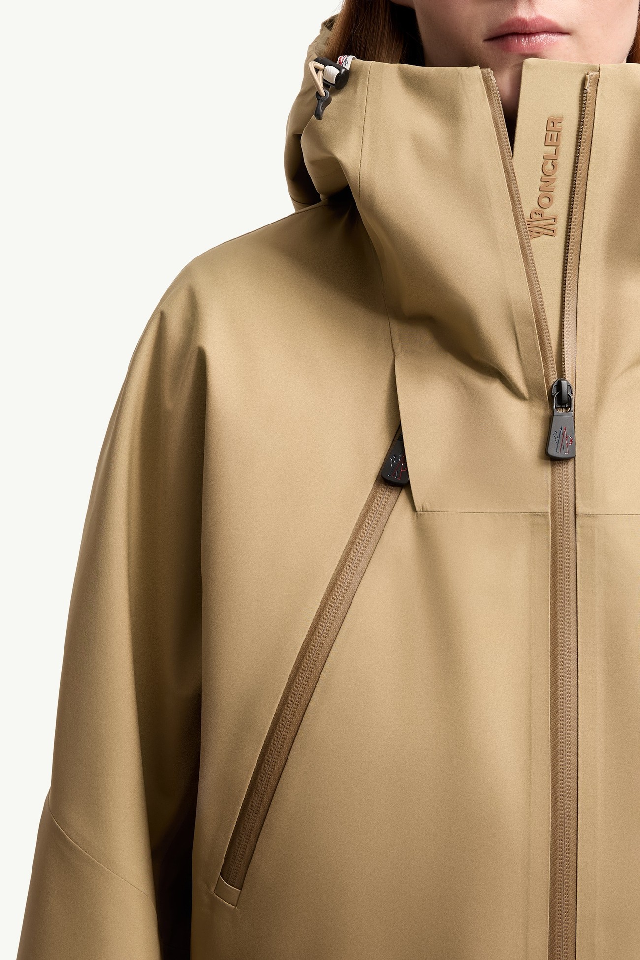 Santec GORE-TEX® Hooded Jacket Women Beige Moncler 6