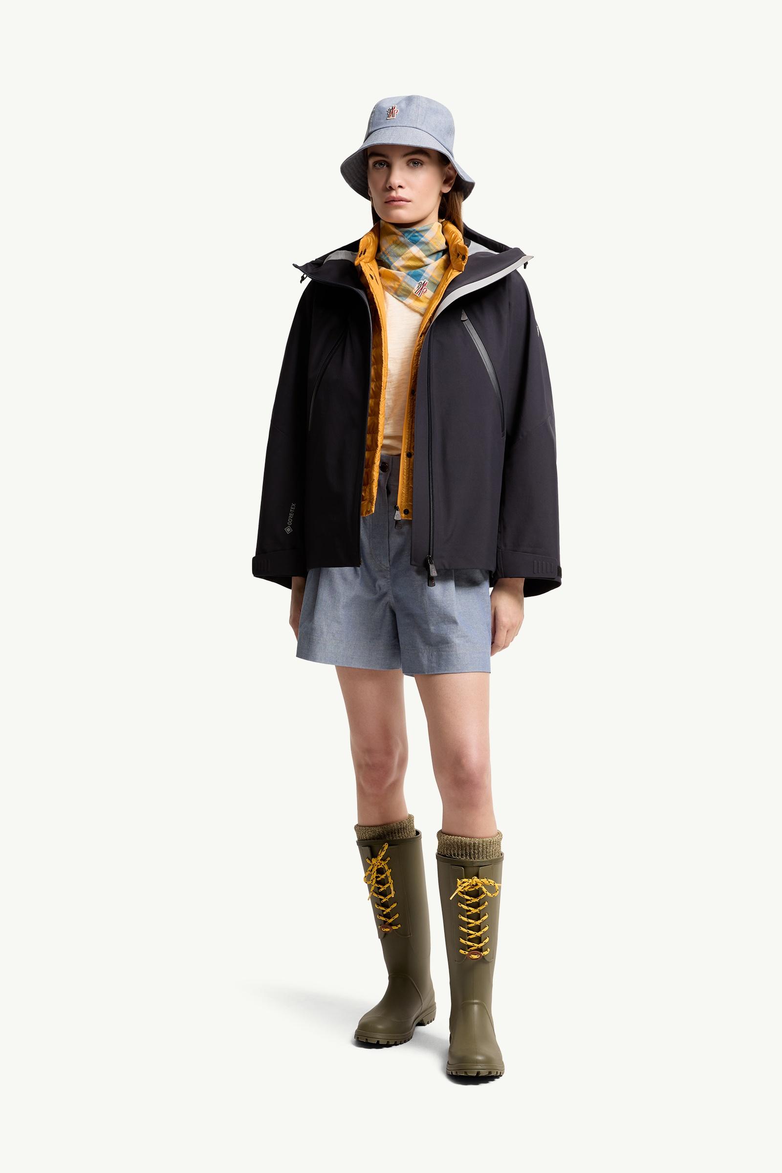 Navy Blue Santec GORE-TEX® Hooded Jacket - Windbreakers