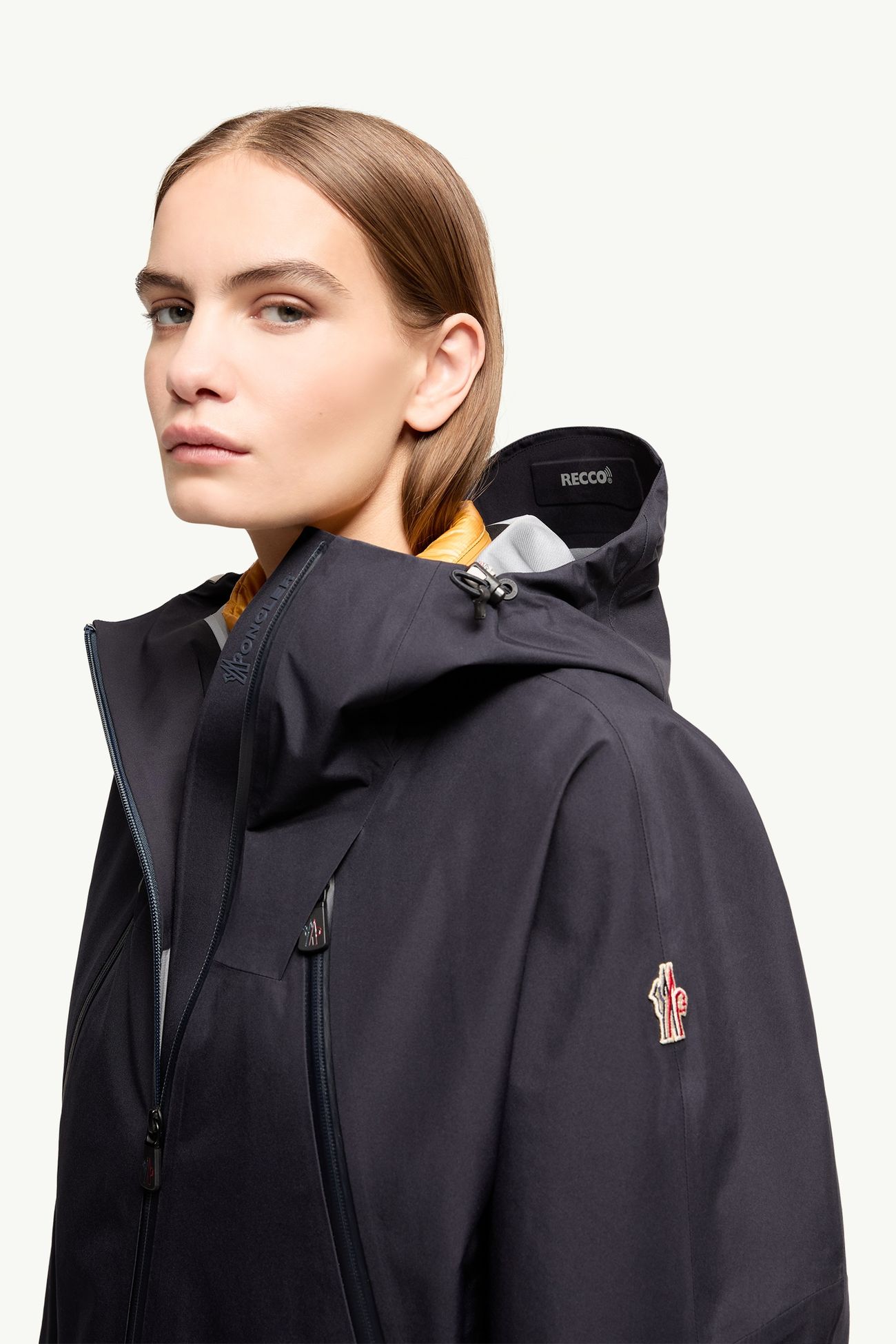 Santec GORE-TEX® Hooded Jacket Women Navy Blue Moncler 5
