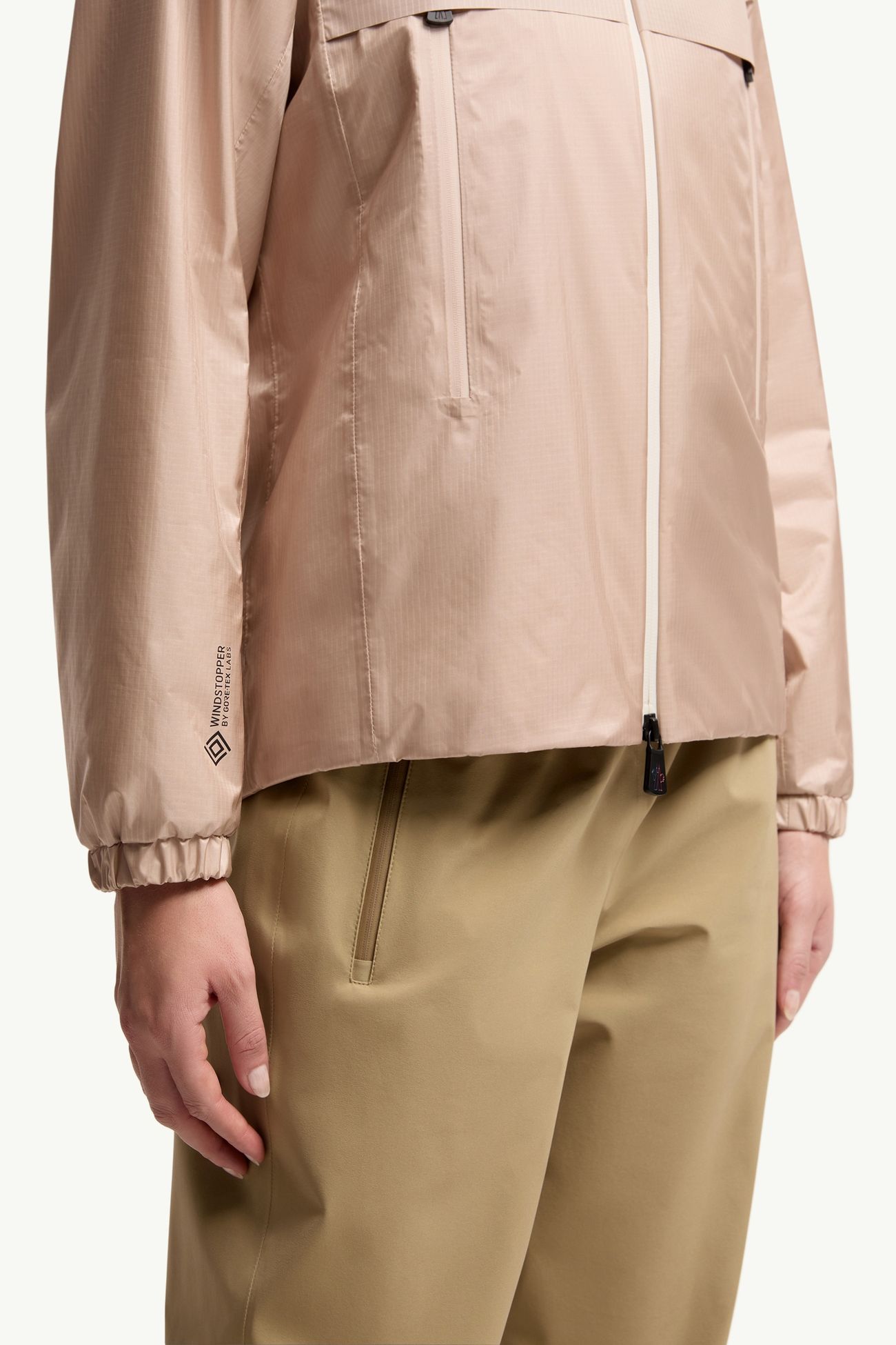 Fergana Windstopper® kurze Daunenjacke mit Kapuze Damen Hellpink Moncler 6