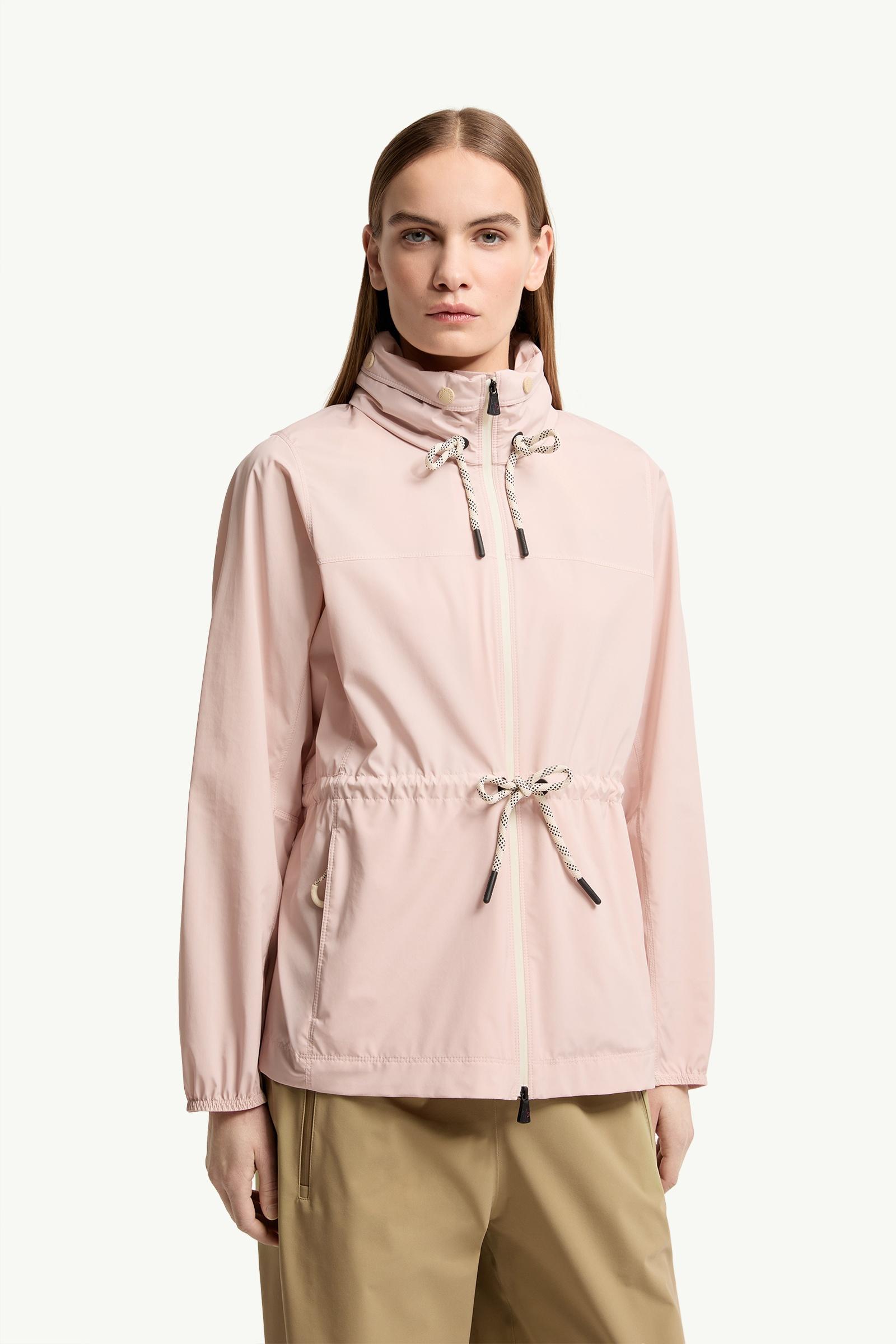 Pink Soulare Hooded Jacket - Windbreakers & Raincoats for Women