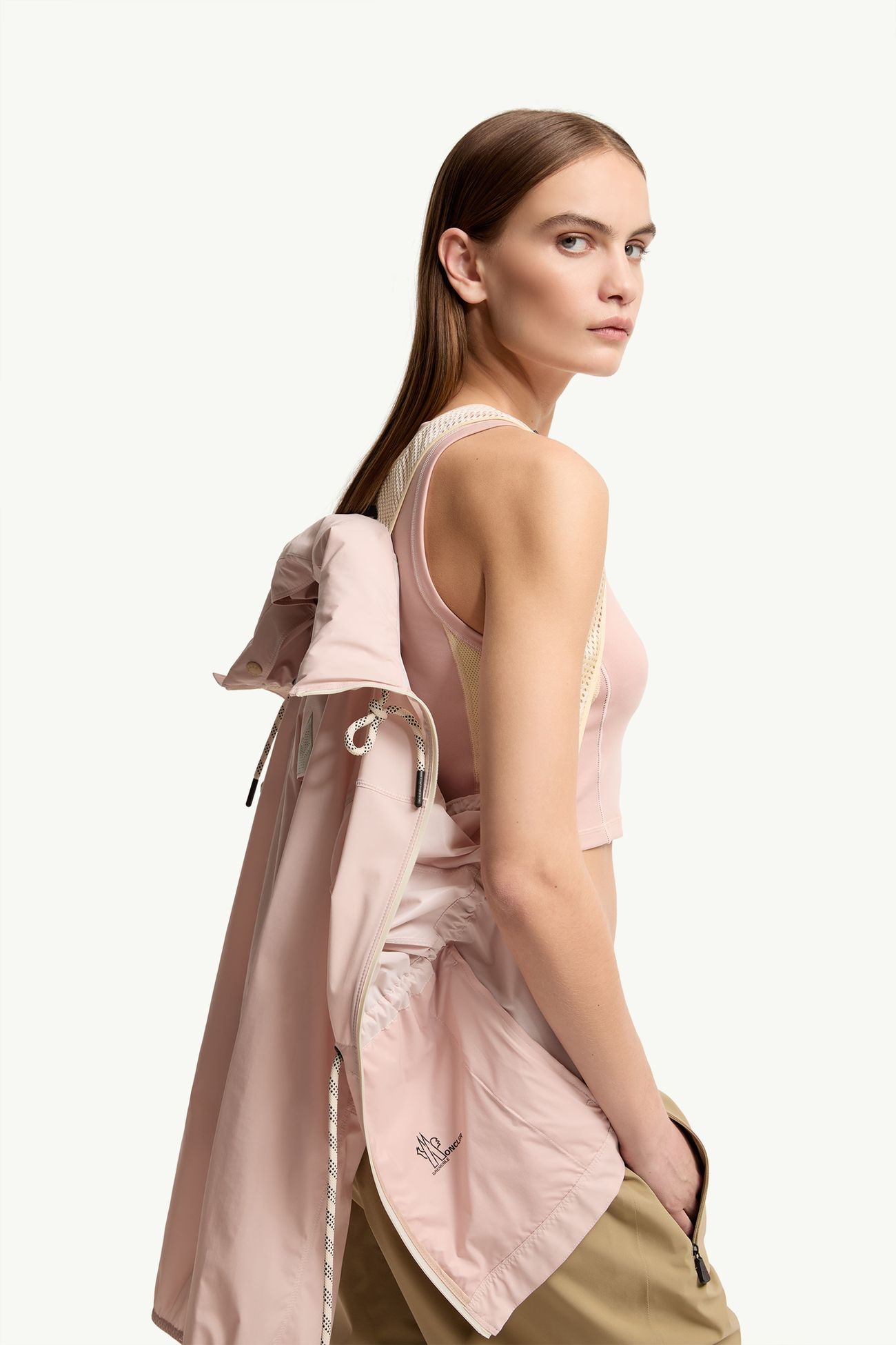 Soulare Hooded Jacket Women Pink Moncler 5