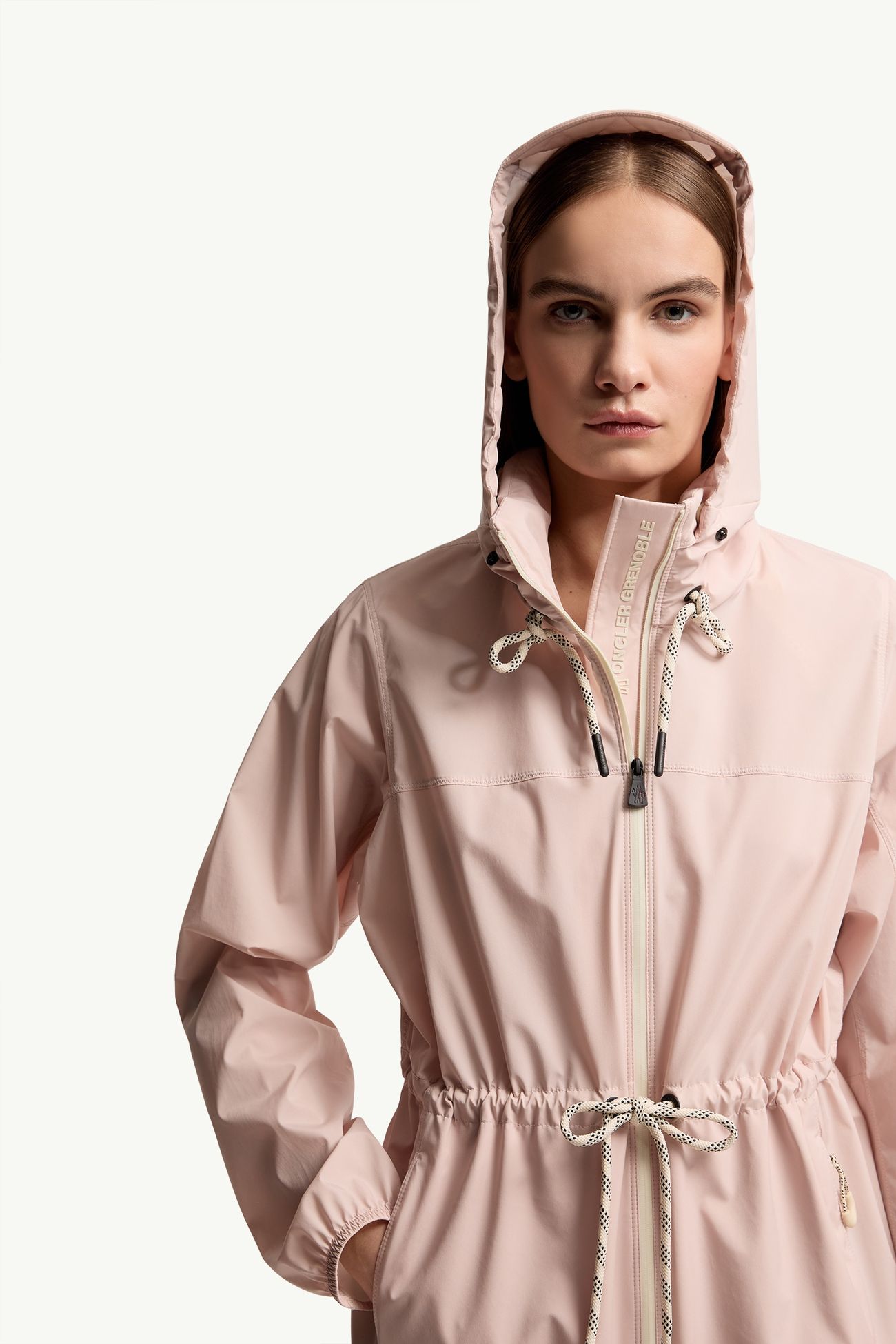 Giacca con cappuccio Soulare Donna Rosa Moncler 6