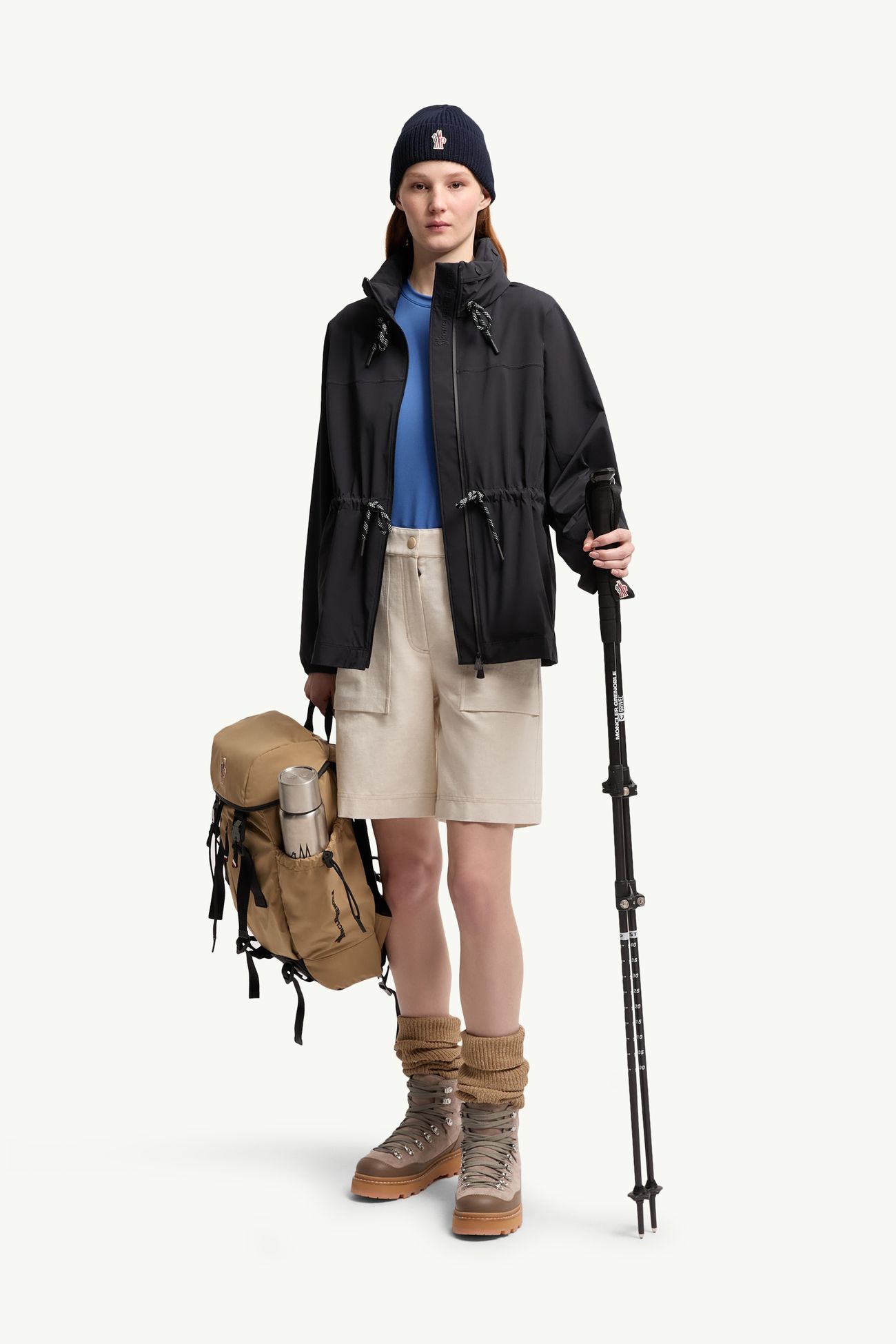 Chaqueta con capucha Soulare Mujer Negro Moncler 0