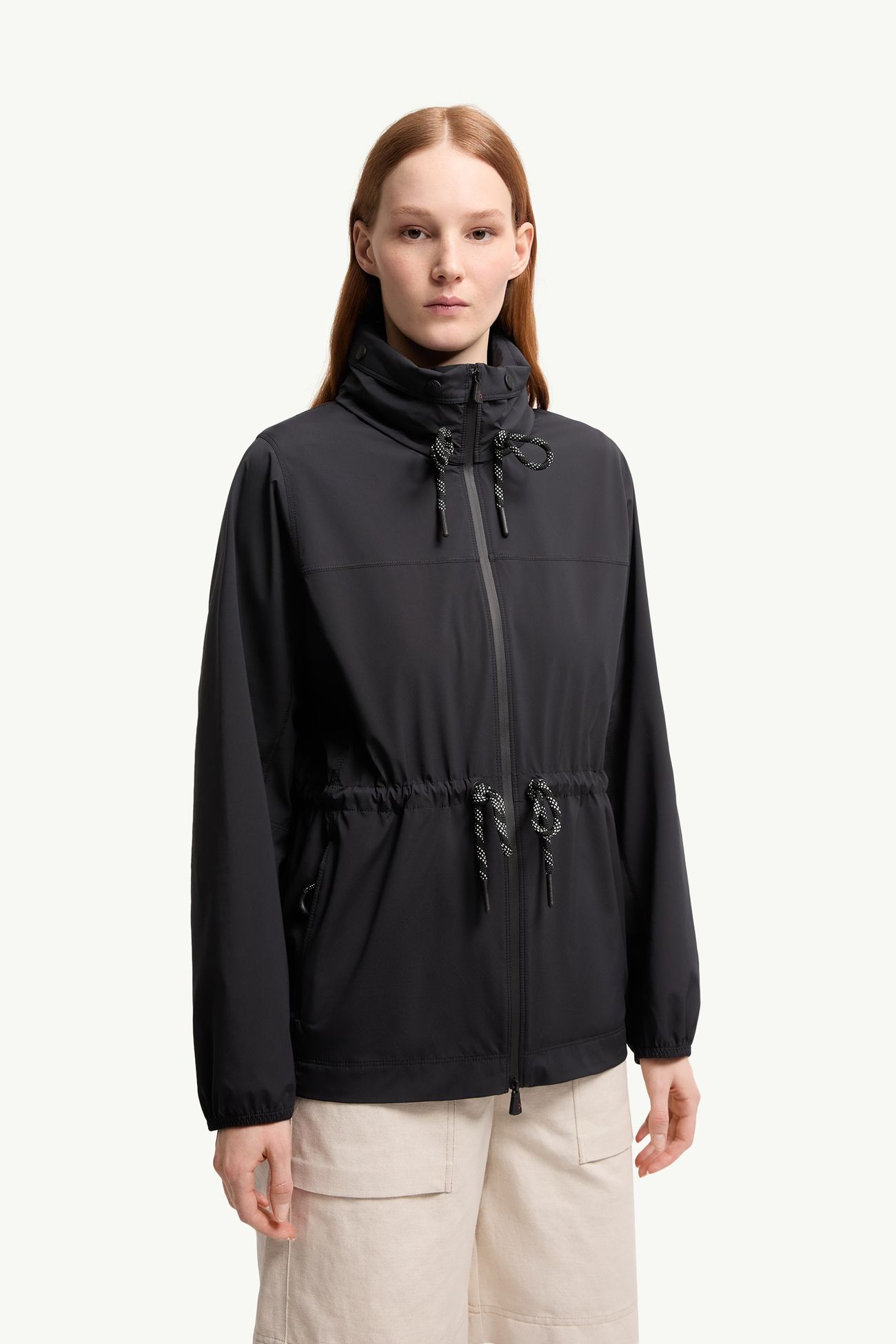 Soulare女士连帽夹克外套 女士 黑色 Moncler 3