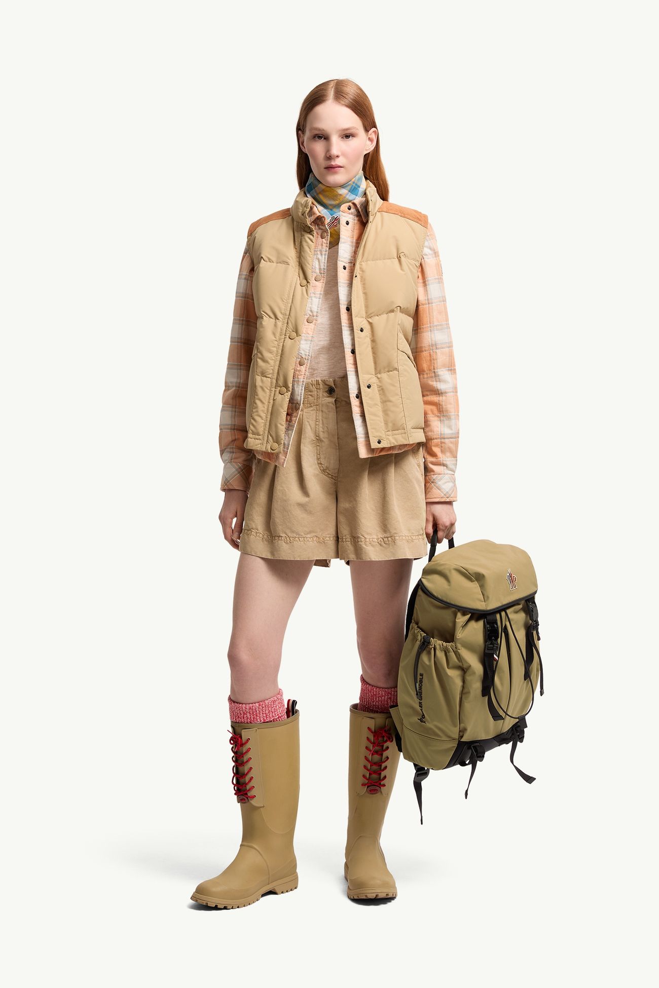 Doudoune sans manches Aberes Femmes Beige Moncler 0