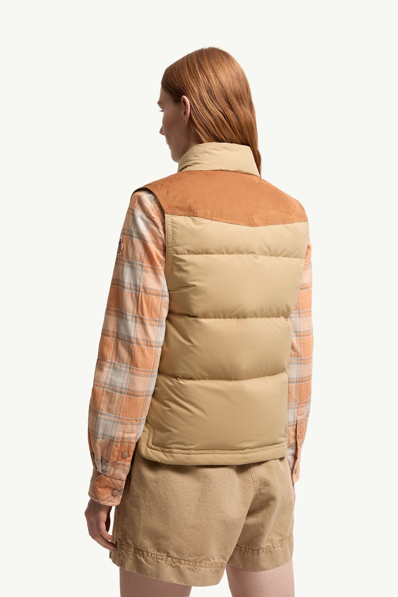 Aberes Daunenweste Damen Beige Moncler 4