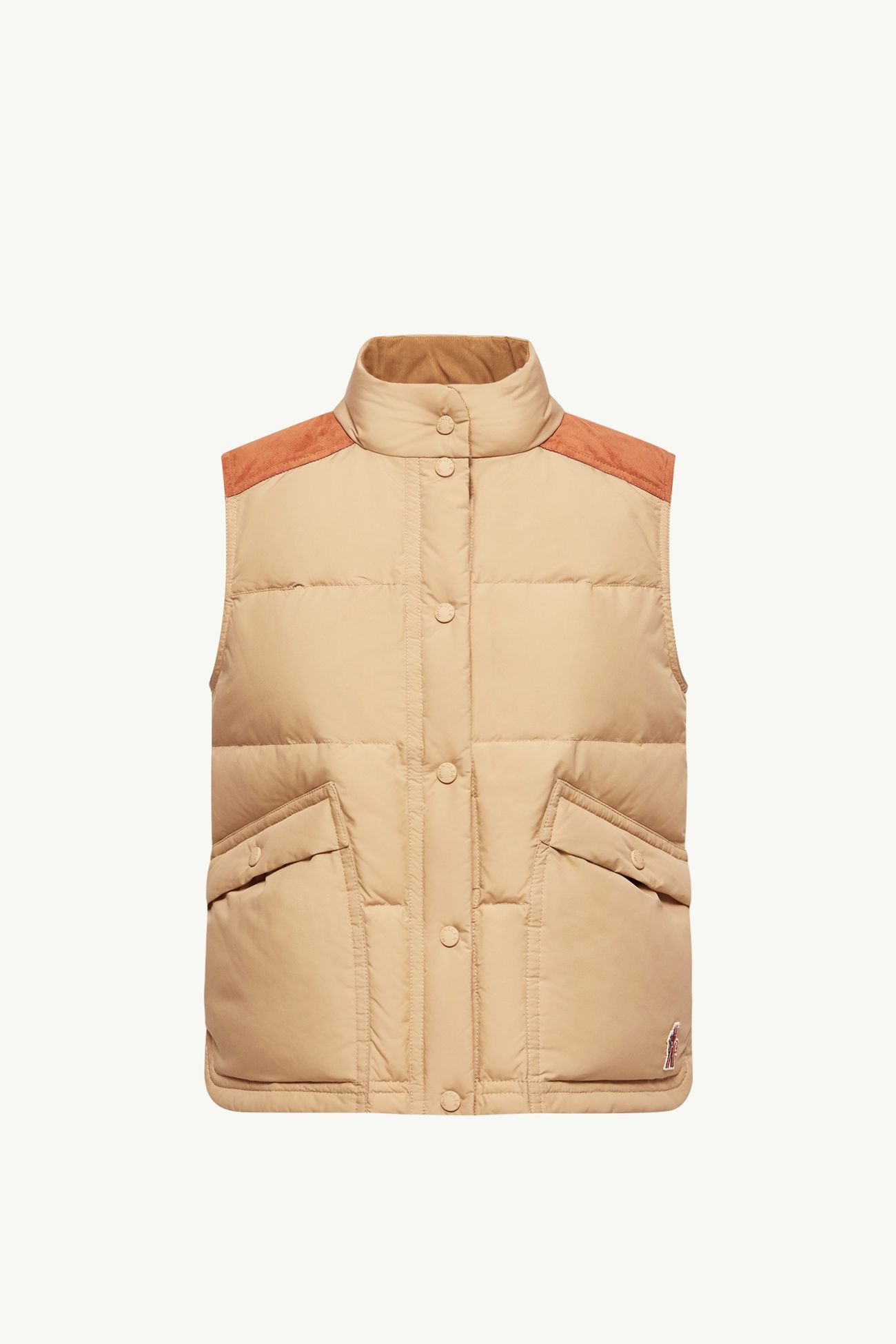 Chaleco plumífero Aberes Mujer Beige Moncler 2