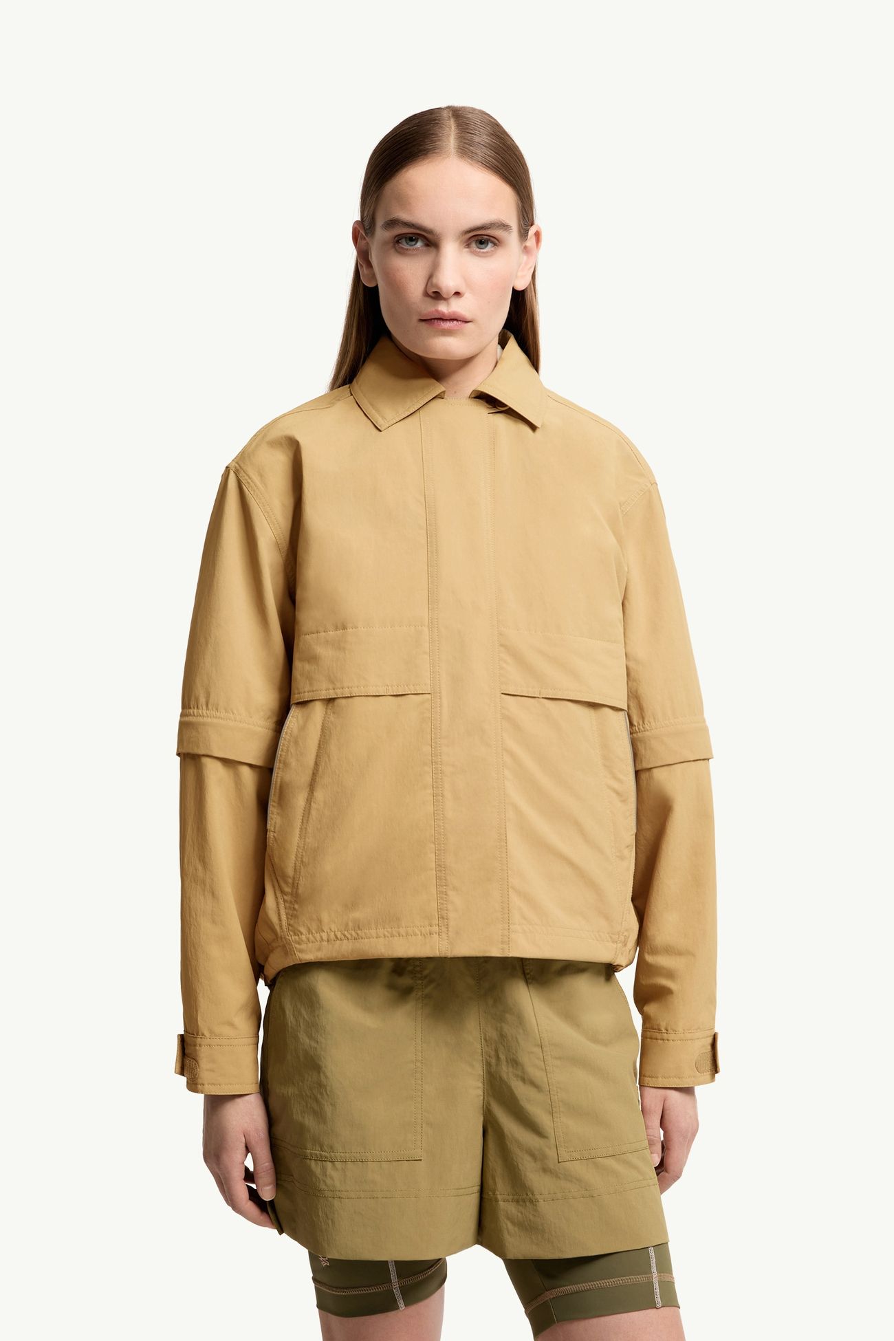 Aubenas シャツジャケット レディース ベージュ Moncler 3