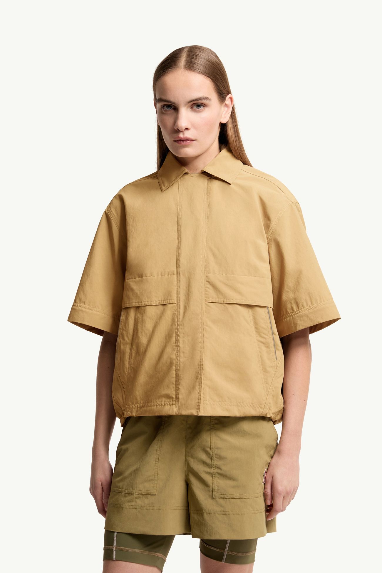 Aubenas シャツジャケット レディース ベージュ Moncler 5