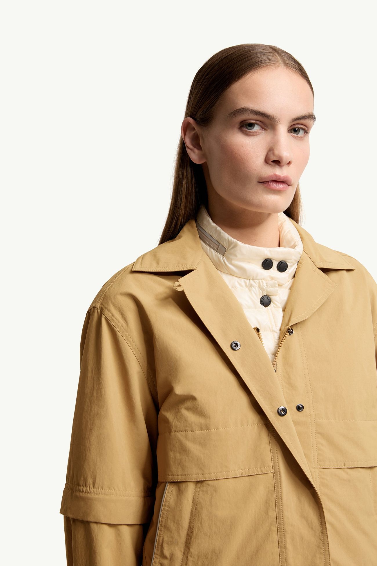 Aubenas 2-in-1 Shirt Jacket Women Beige Moncler 6