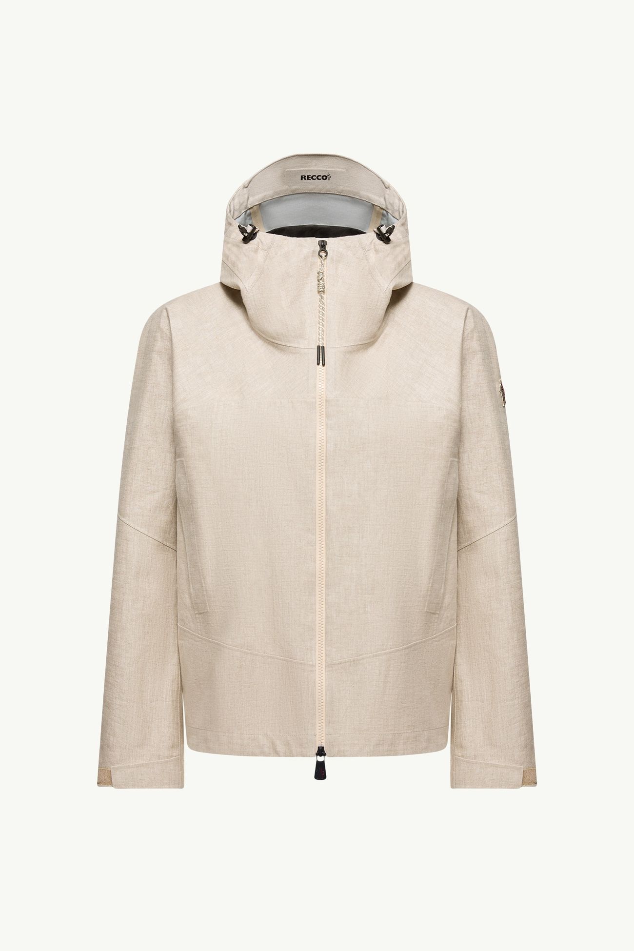 Chartres女士亚麻混纺连帽夹克外套 女士 灰色米色 Moncler 2