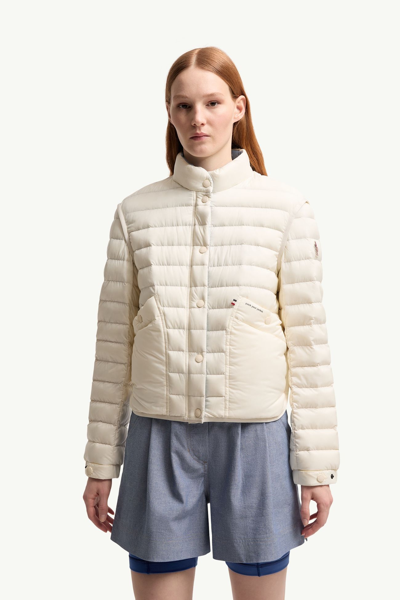 Madulains女士可折叠羽绒夹克外套 女士 象牙白 Moncler 3