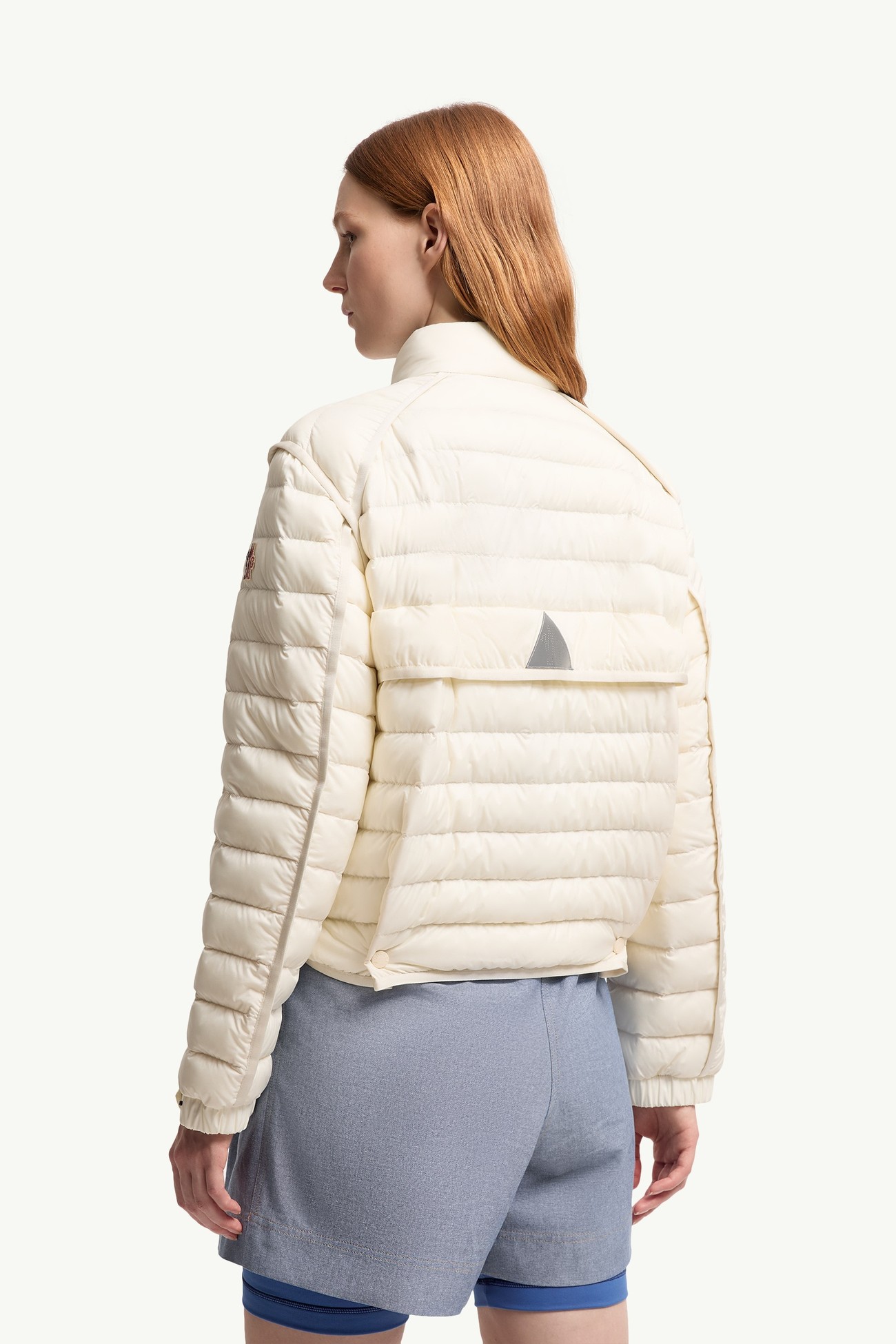 Madulains verstaubare Daunenjacke Damen Weiß-Elfenbein Moncler 4