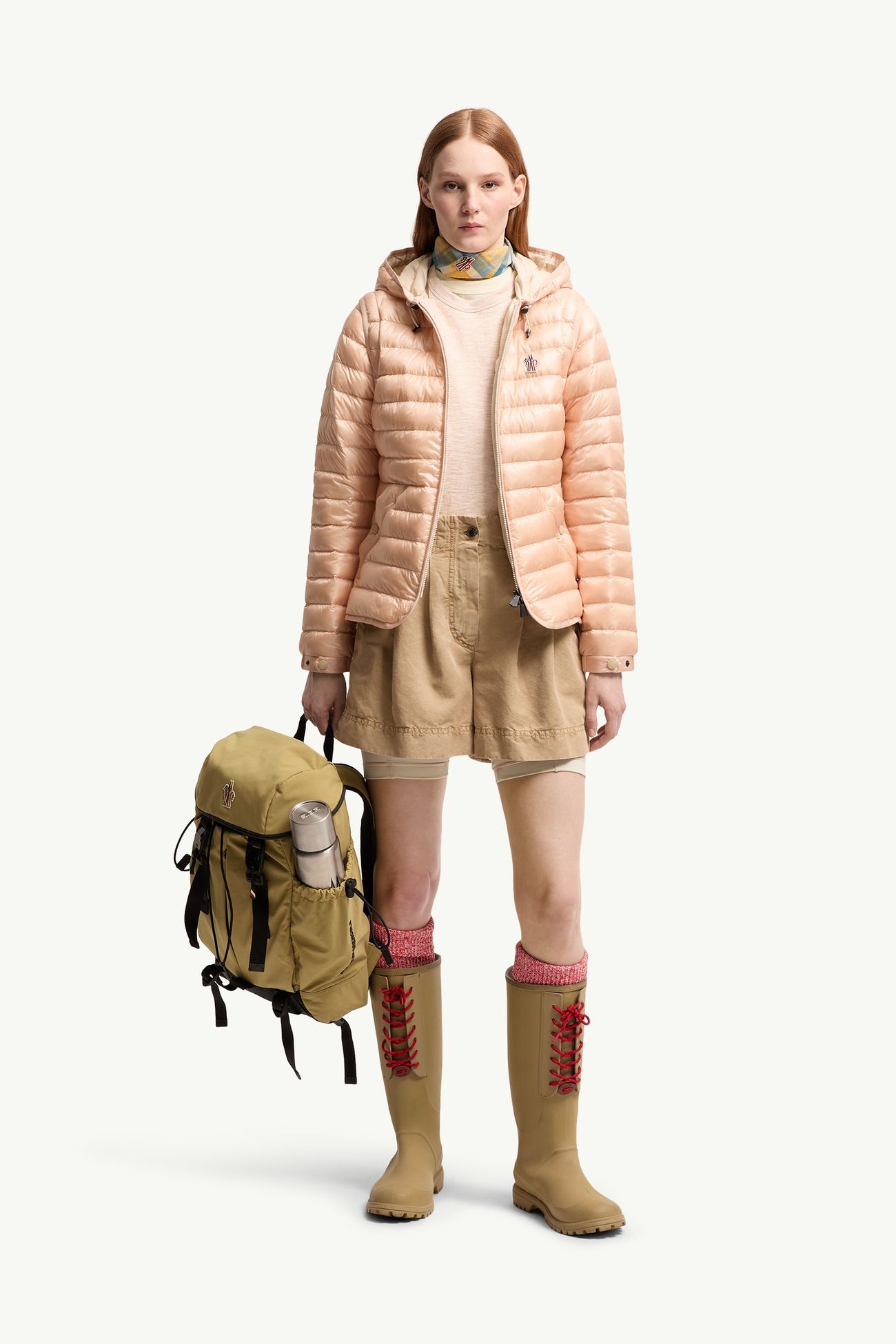 Karura二合一連帽短身羽絨外套 女士 淺粉紅色 Moncler 0