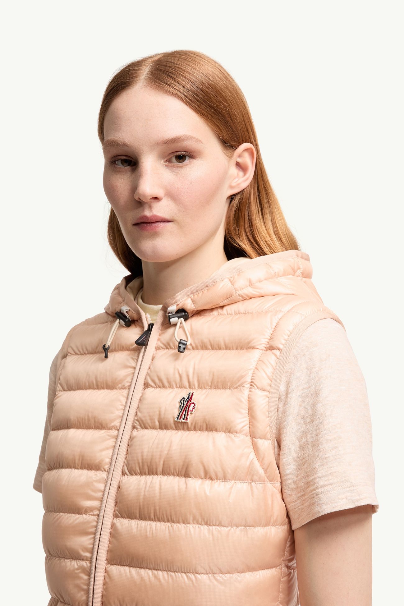 Karura女士二合一连帽短款羽绒夹克外套 女士 浅粉色 Moncler 1