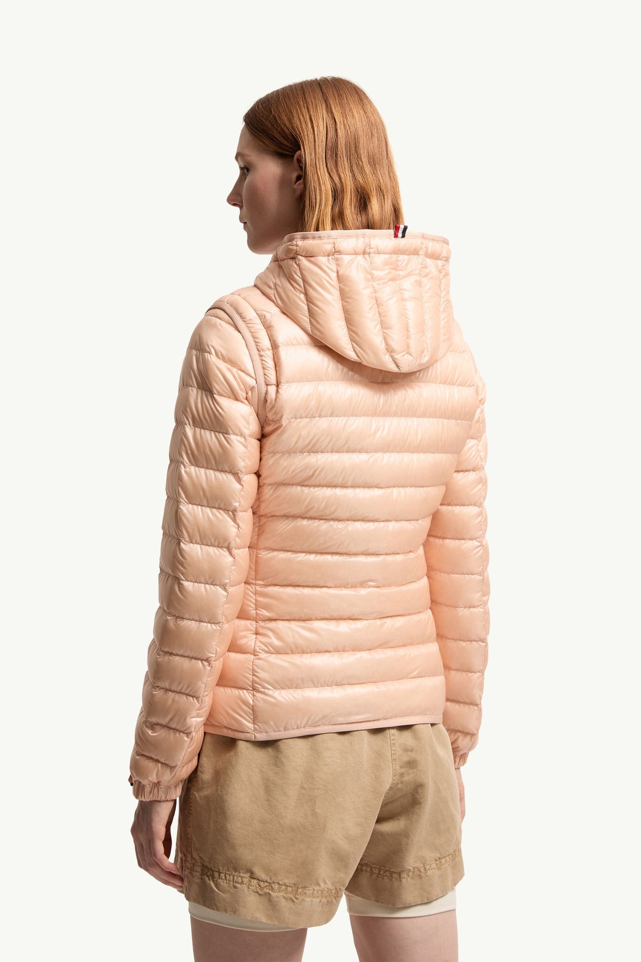 Doudoune courte 2-en-1 Karura à capuche Femmes Rose Clair Moncler 4