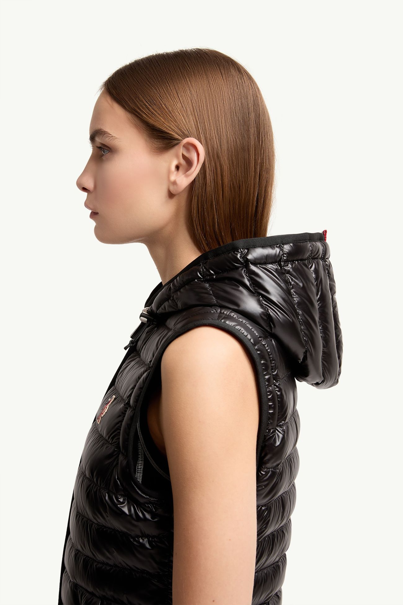 Piumino corto con cappuccio Karura 2-in-1 Donna Nero Moncler 1