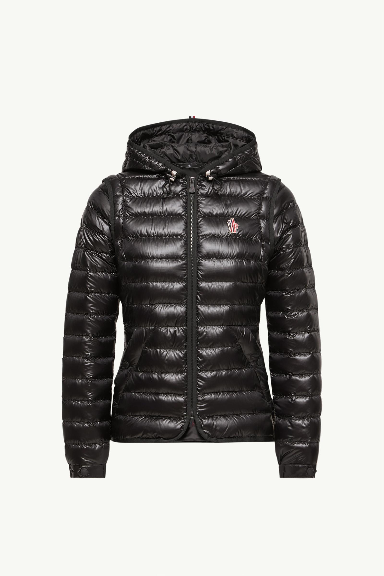 Black Karura 2-in-1 Hooded Short Down Jacket - Short Down Jackets