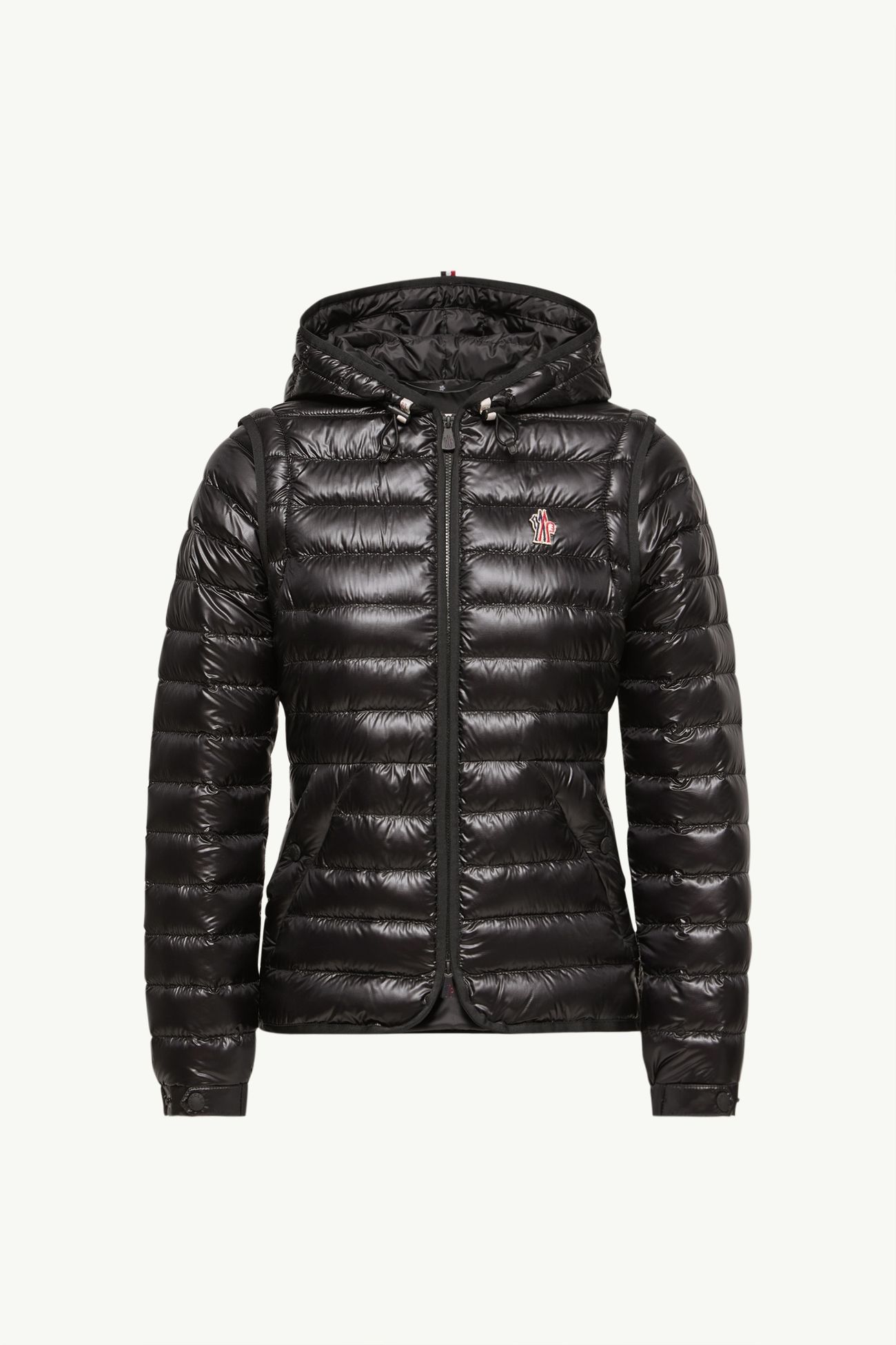 Karura kurze 2-in-1-Daunenjacke mit Kapuze Damen Schwarz Moncler 2