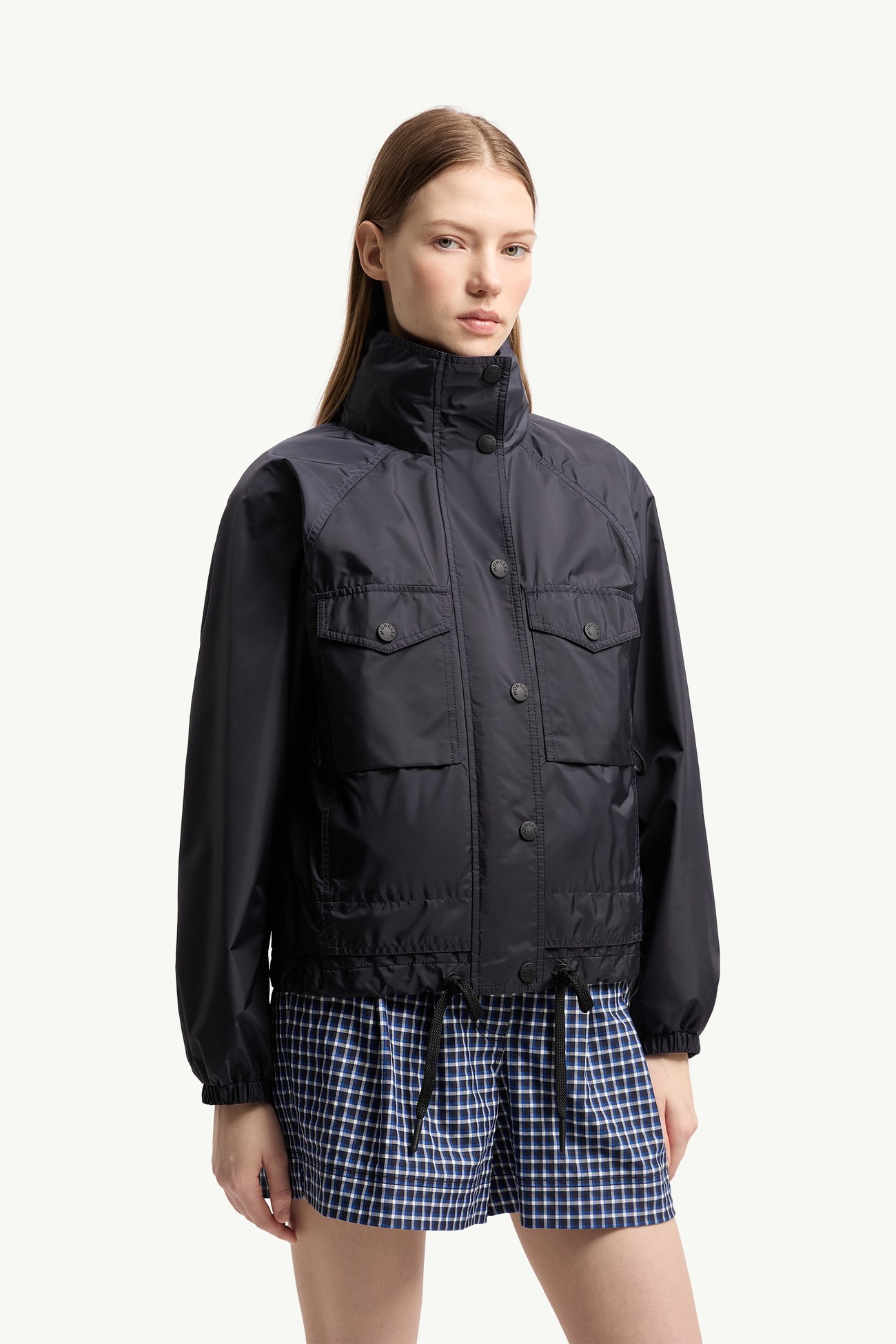 Nor女士连帽夹克外套 女士 海军蓝色 Moncler 3