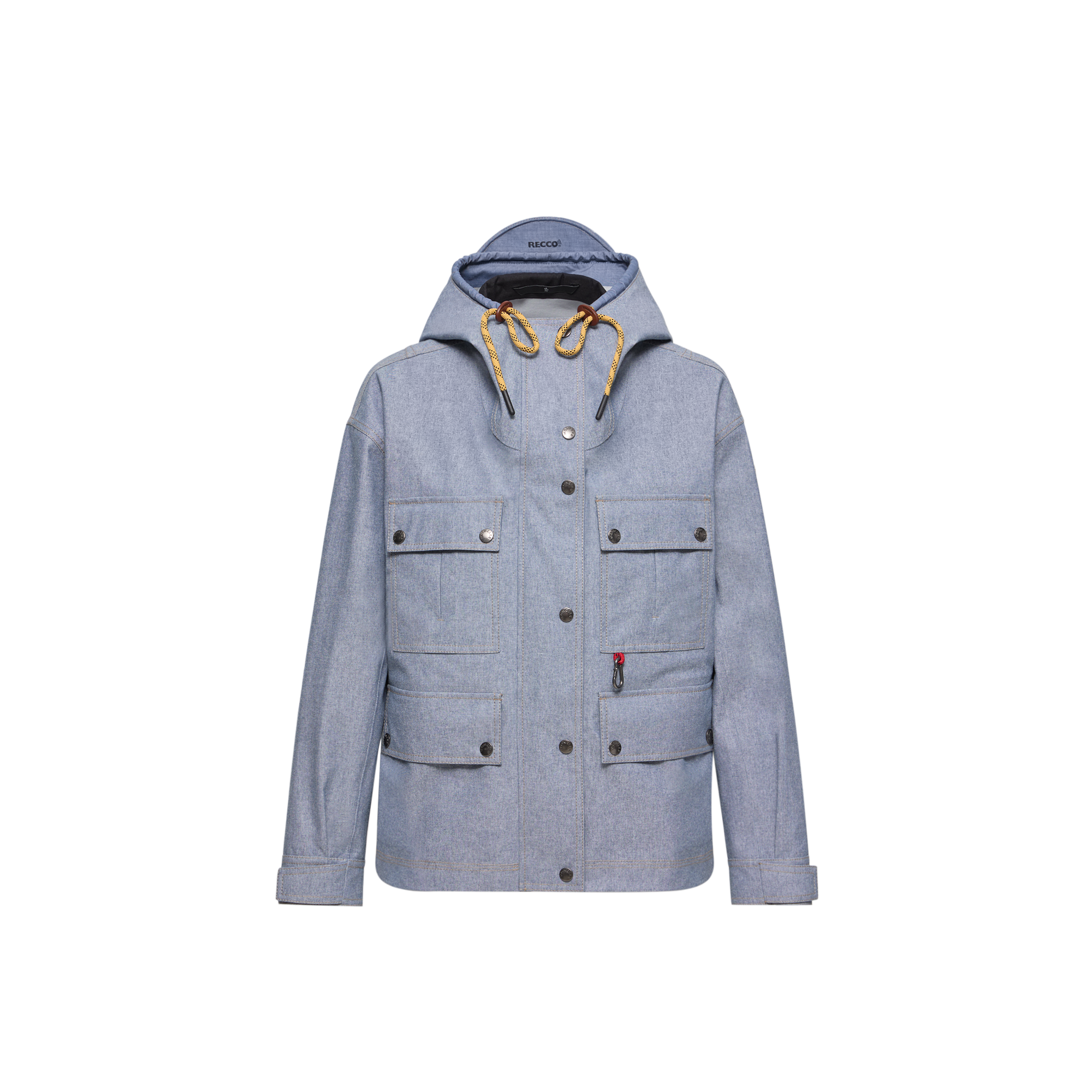 Grenoble    Beziers Chambray Field Jacket for Women in Blue, Size: 12