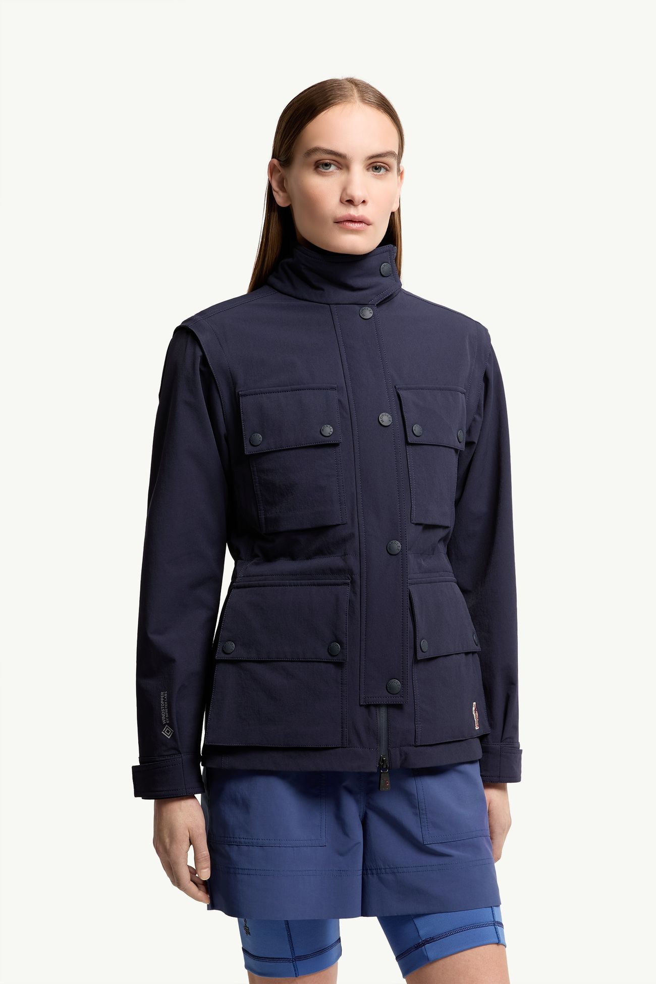 Giacca field Mathes 2-in-1 in Windstopper® Donna Blu Navy Moncler 3
