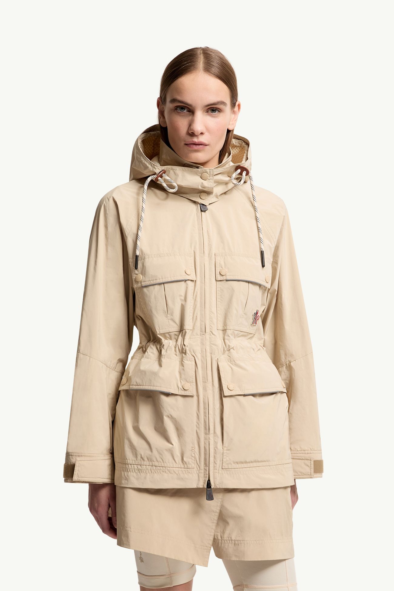 Lerozel Hooded Field Jacket Women Light Beige Moncler 3