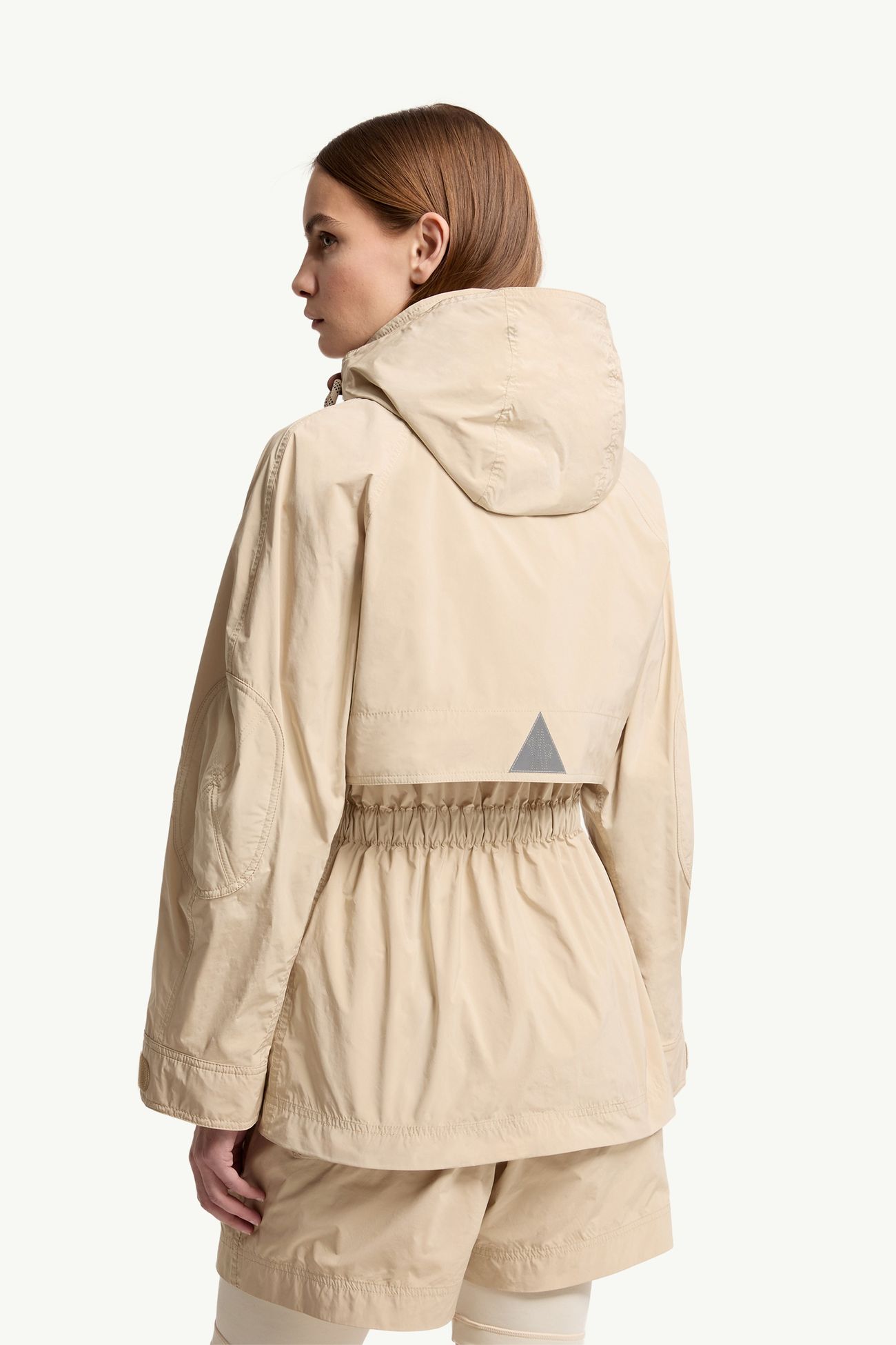 Lerozel連帽軍裝外套 女士 淺米色 Moncler 4