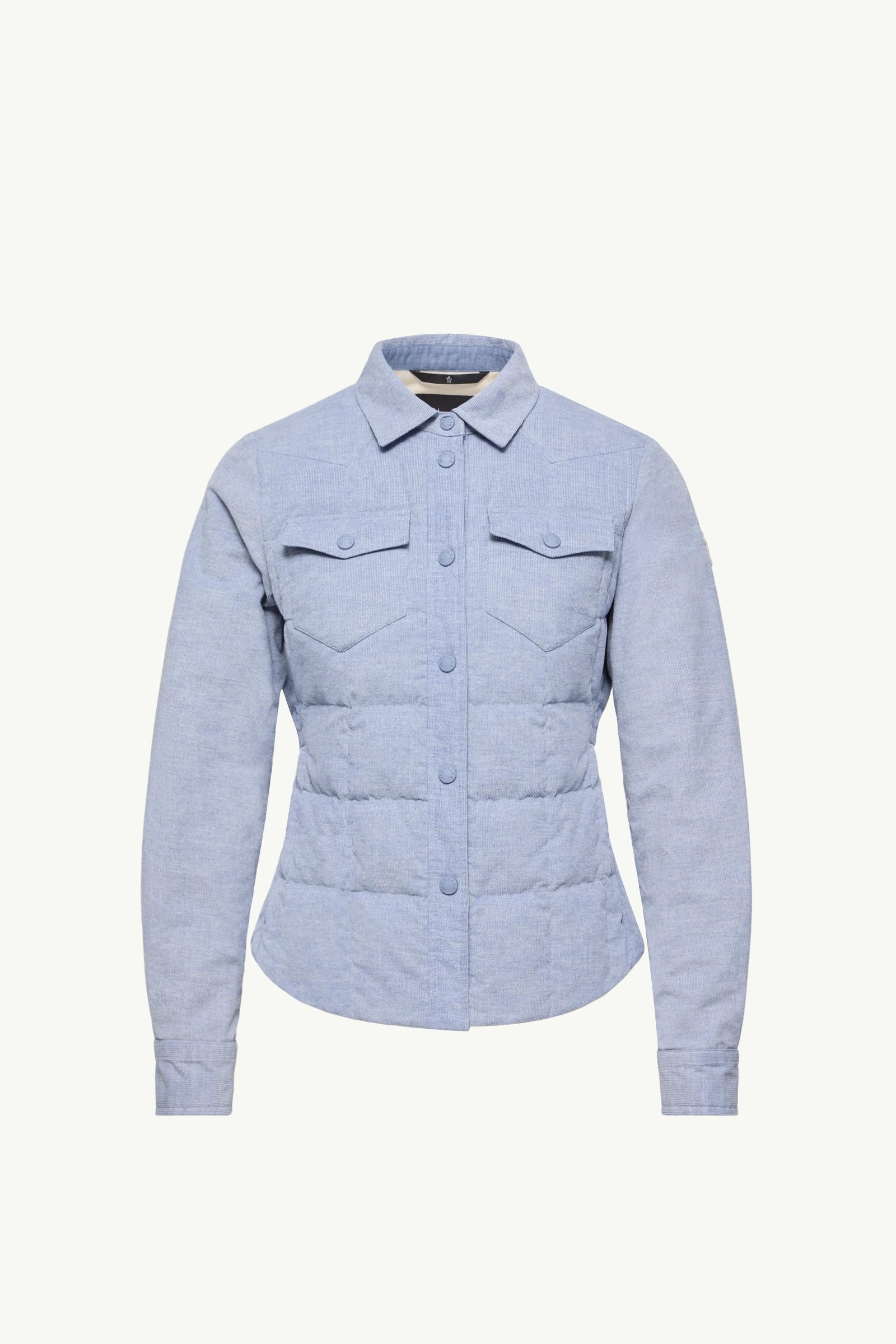 Nangy Corduroy Down Shirt Jacket Women Light Blue Moncler, 1 of 0