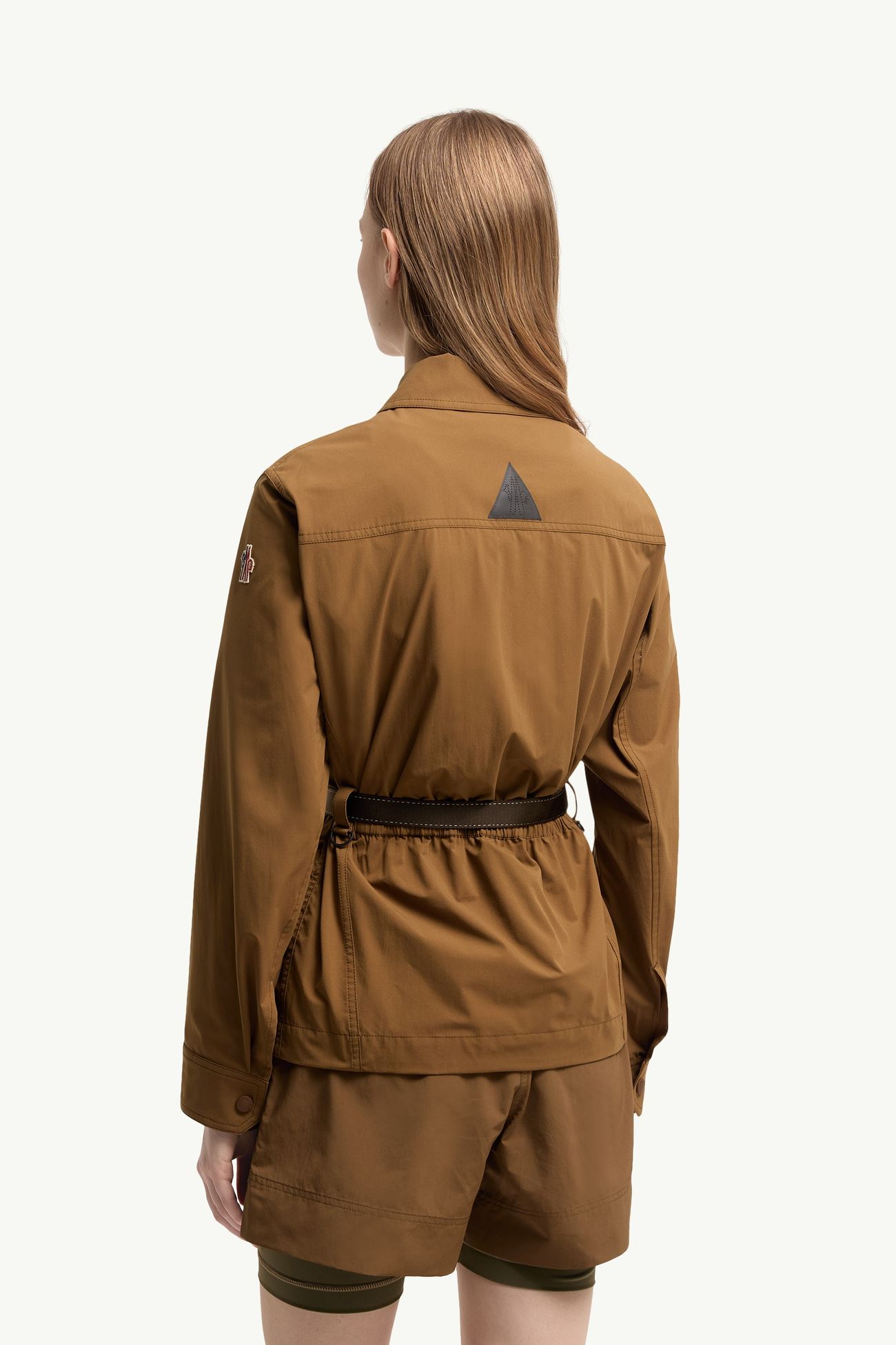 Isfara Hemdjacke aus Taft Damen Hellbraun Moncler 4