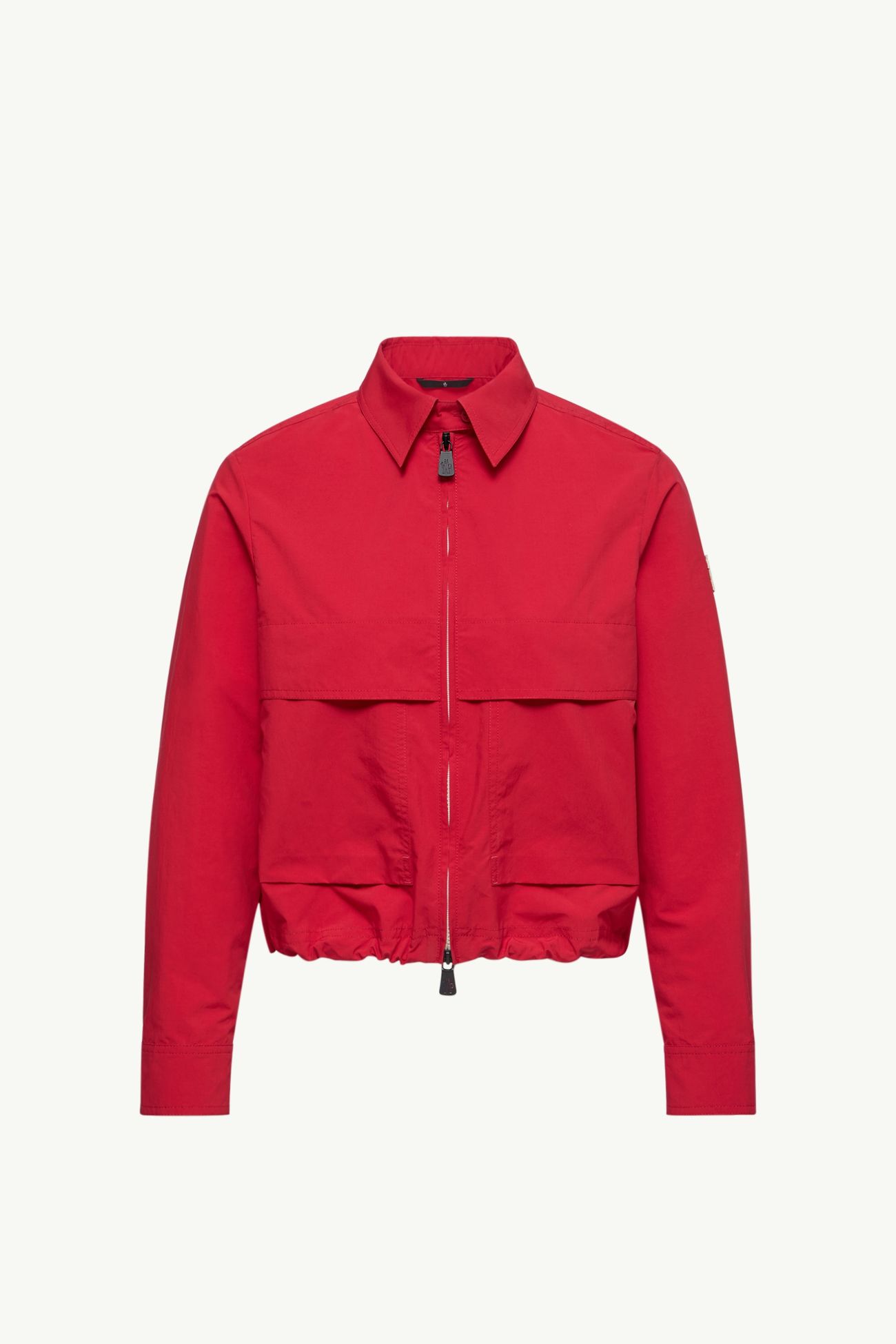 Chemise à manches longues en tissu technique froissé Femmes Rouge Moncler 2