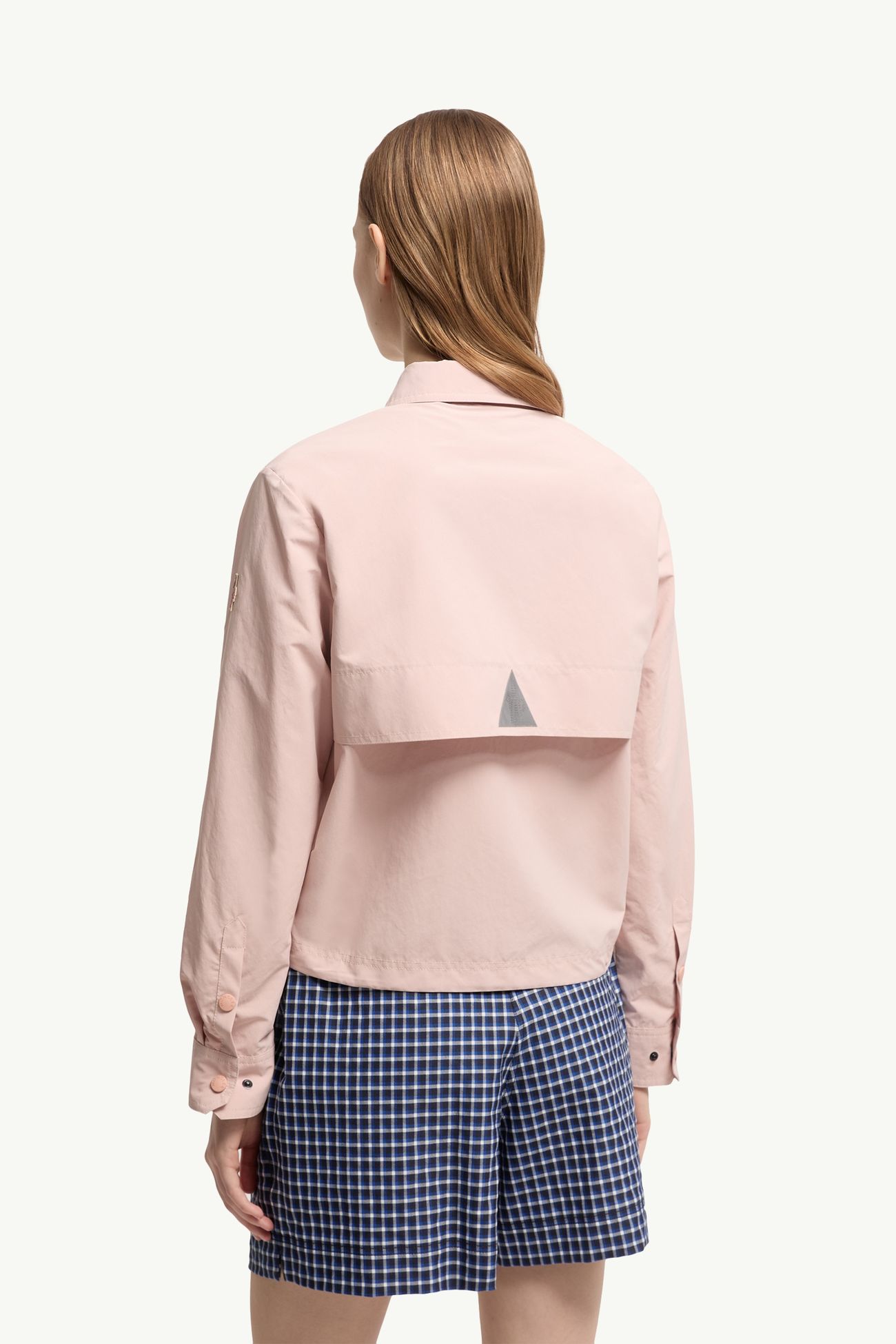 Chemise à manches longues en tissu technique froissé Femmes Rose Moncler 4