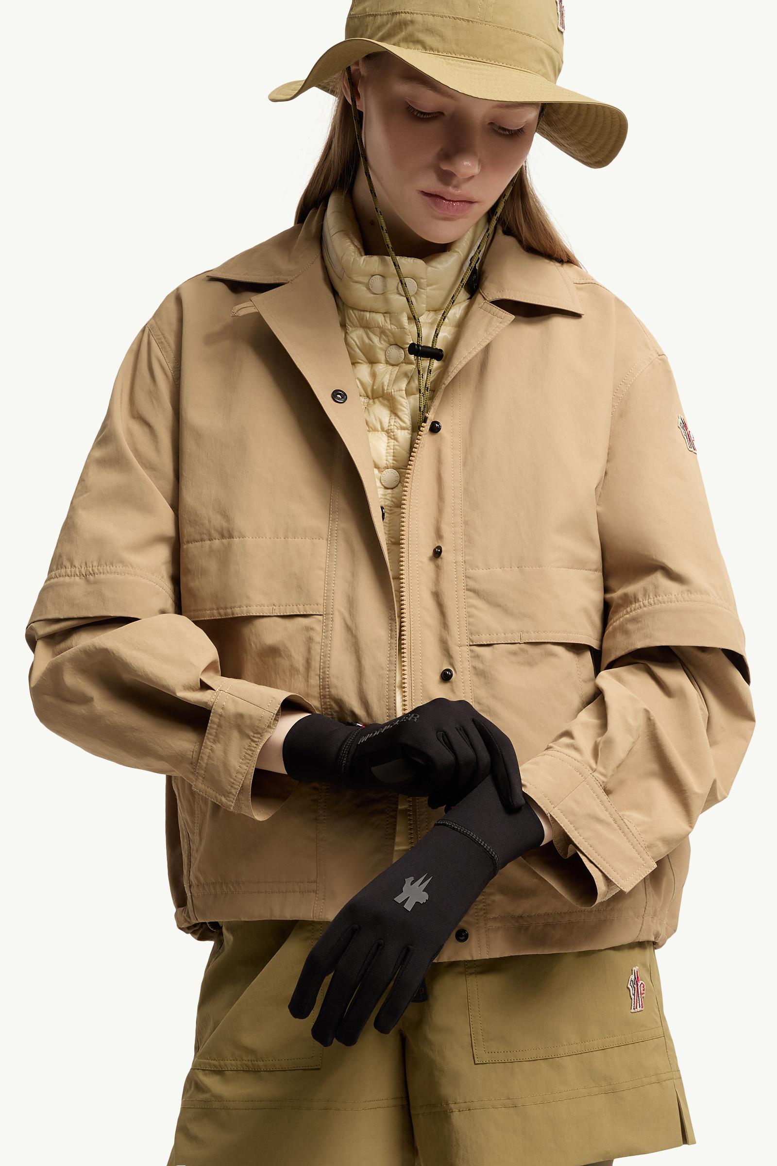 Black Technical Gloves - Scarves & Gloves for Women | Moncler US