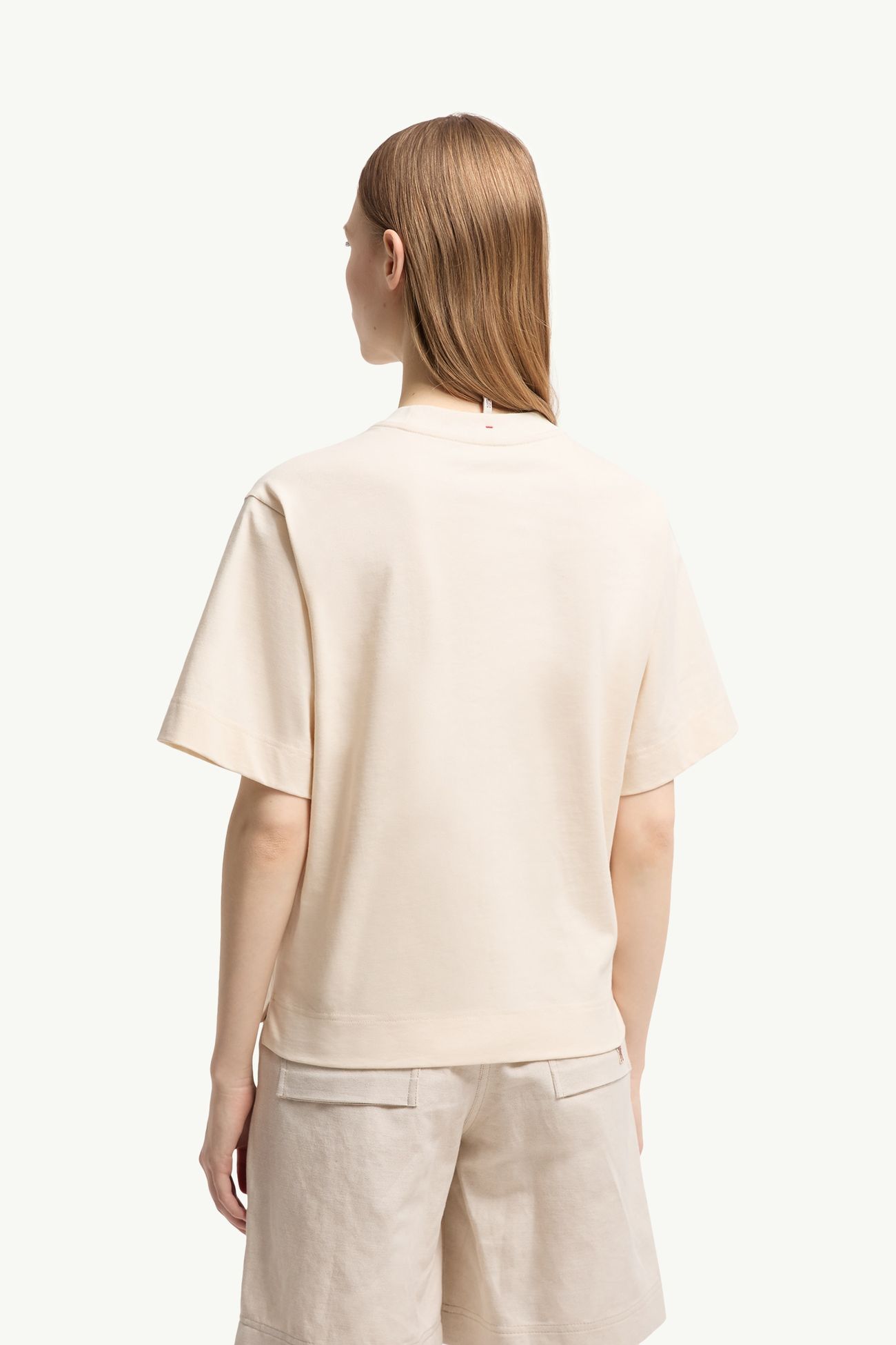 T-shirt en coton à imprimé paysage Femmes Blanc Moncler 4
